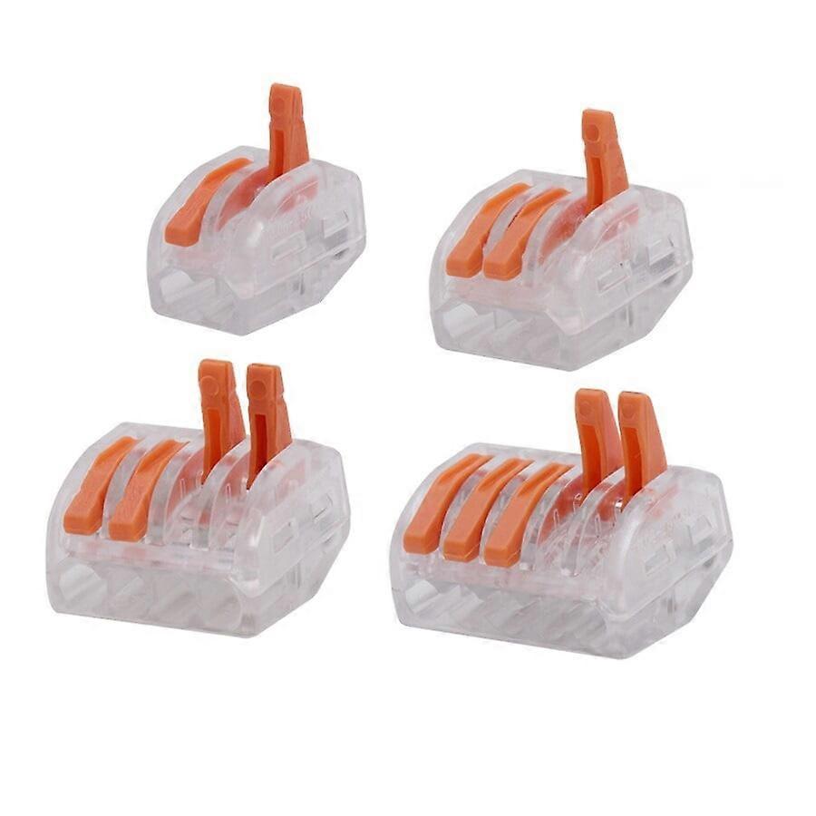 10x Quick Easy Wire Connectors Snap Push Adapter Cable Clip 2-8 Pin