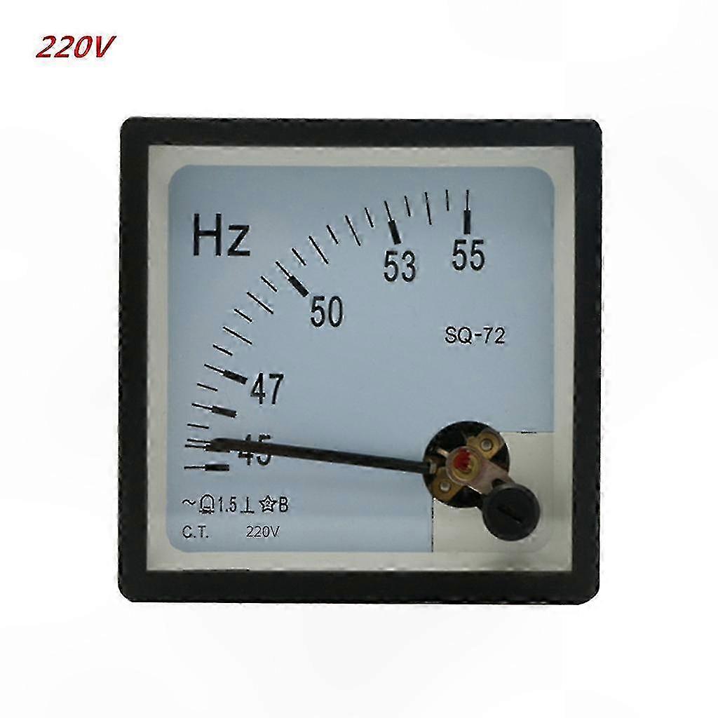 AC Analog Panel Frequency Meter Gauge 100V 220V 380V Hertz Indicator Tester