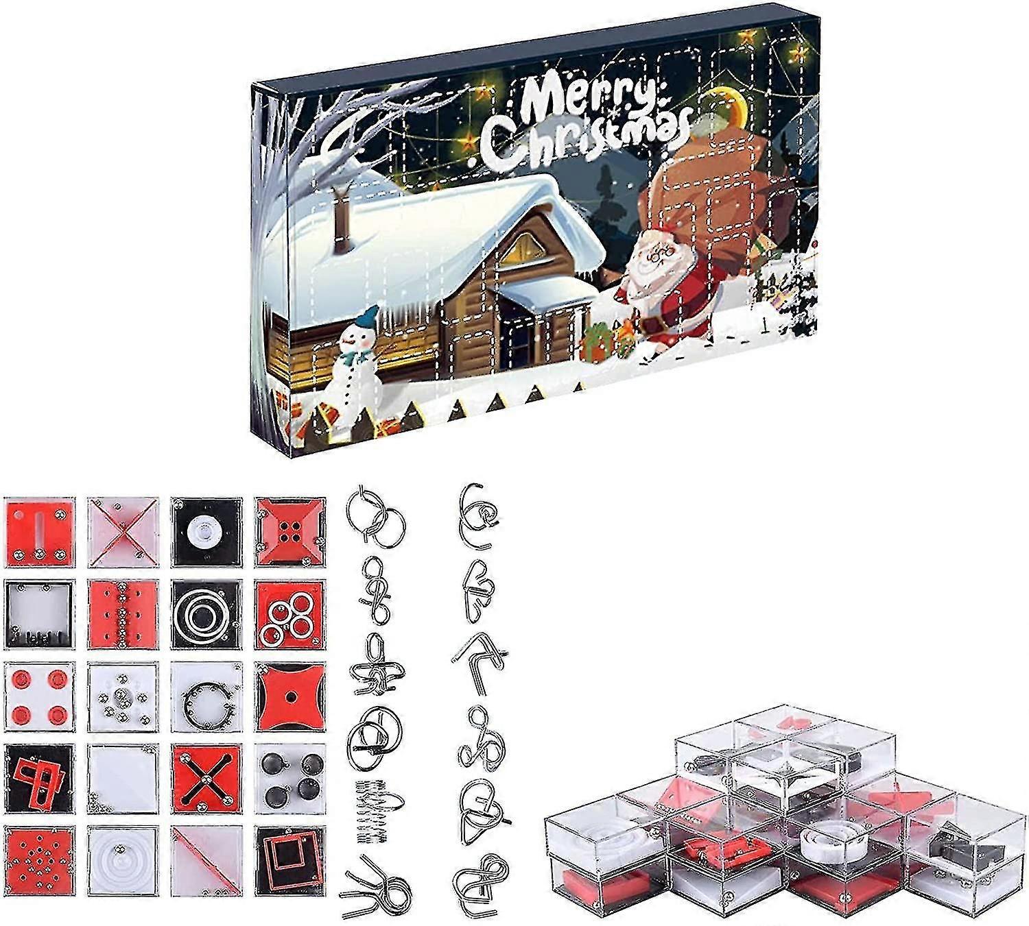 Ημερολόγιο Advent Fragarn, Αντίστροφη μέτρηση Χριστουγέννων 2025, 24ήμερο πακέτο παιχνιδιών έκπληξης σε μεγάλη συσκευασία