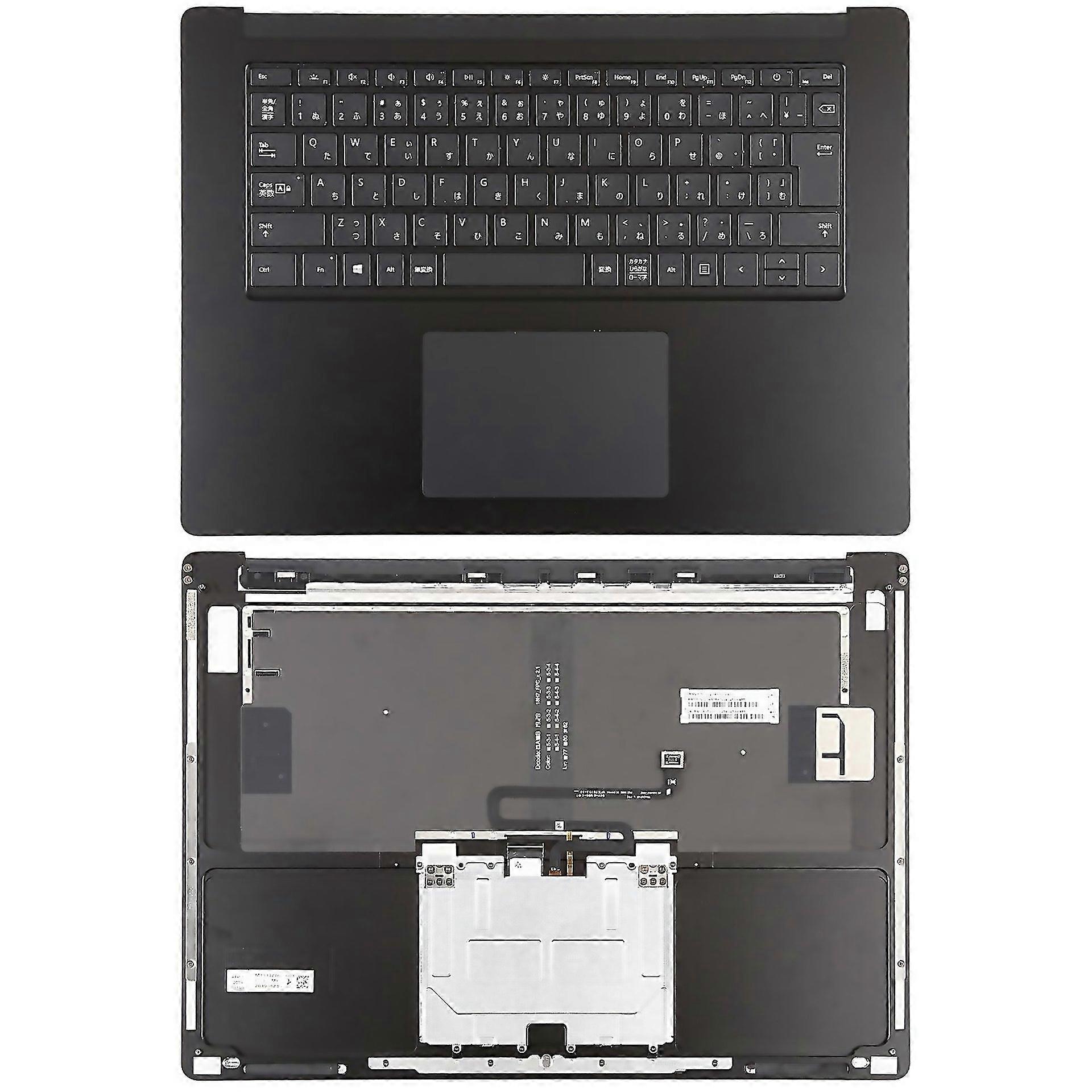 For Microsoft Surface Laptop 3 4 15 Inch Japanese Version Keyboard With C Shell Touch Board Black
