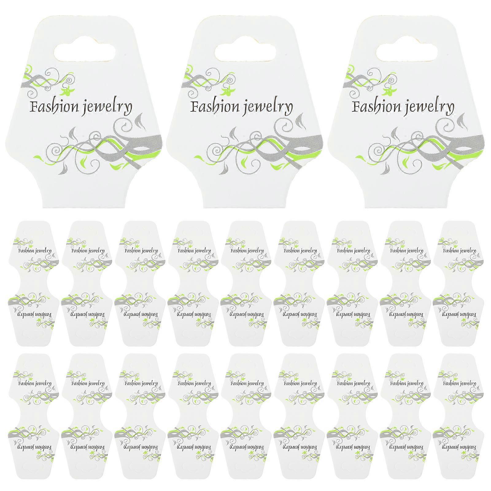 200Pcs Bracelet Display Cards for Jewelry with Assorted Paper Cards