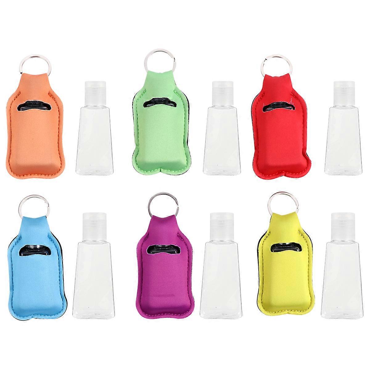 Lipstick Holder Keychain for Storage Use with 12Pcs Fashion Keychain Bag