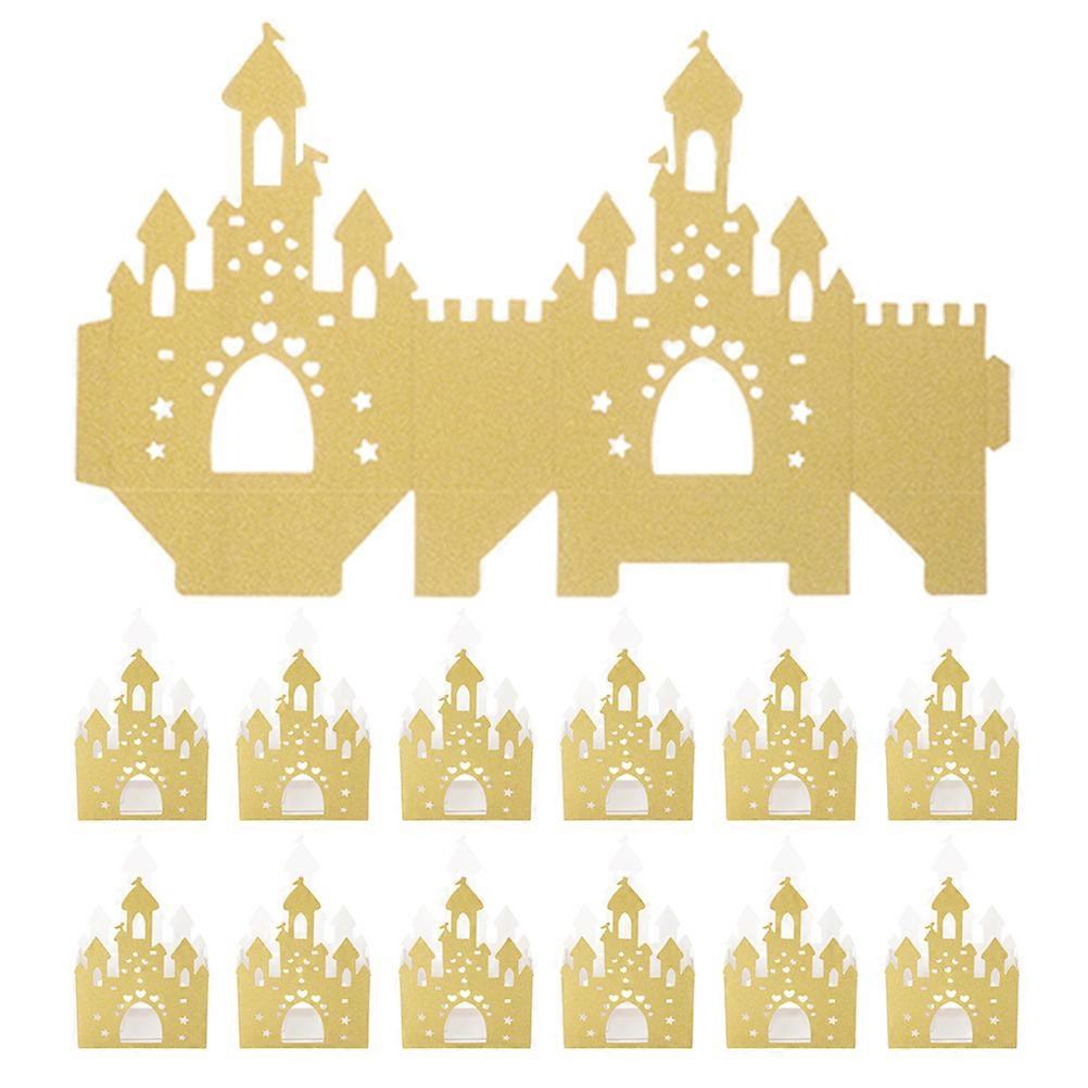 Golden Candy Supply Paper Boxes for Wedding Party 100Pcs Pack