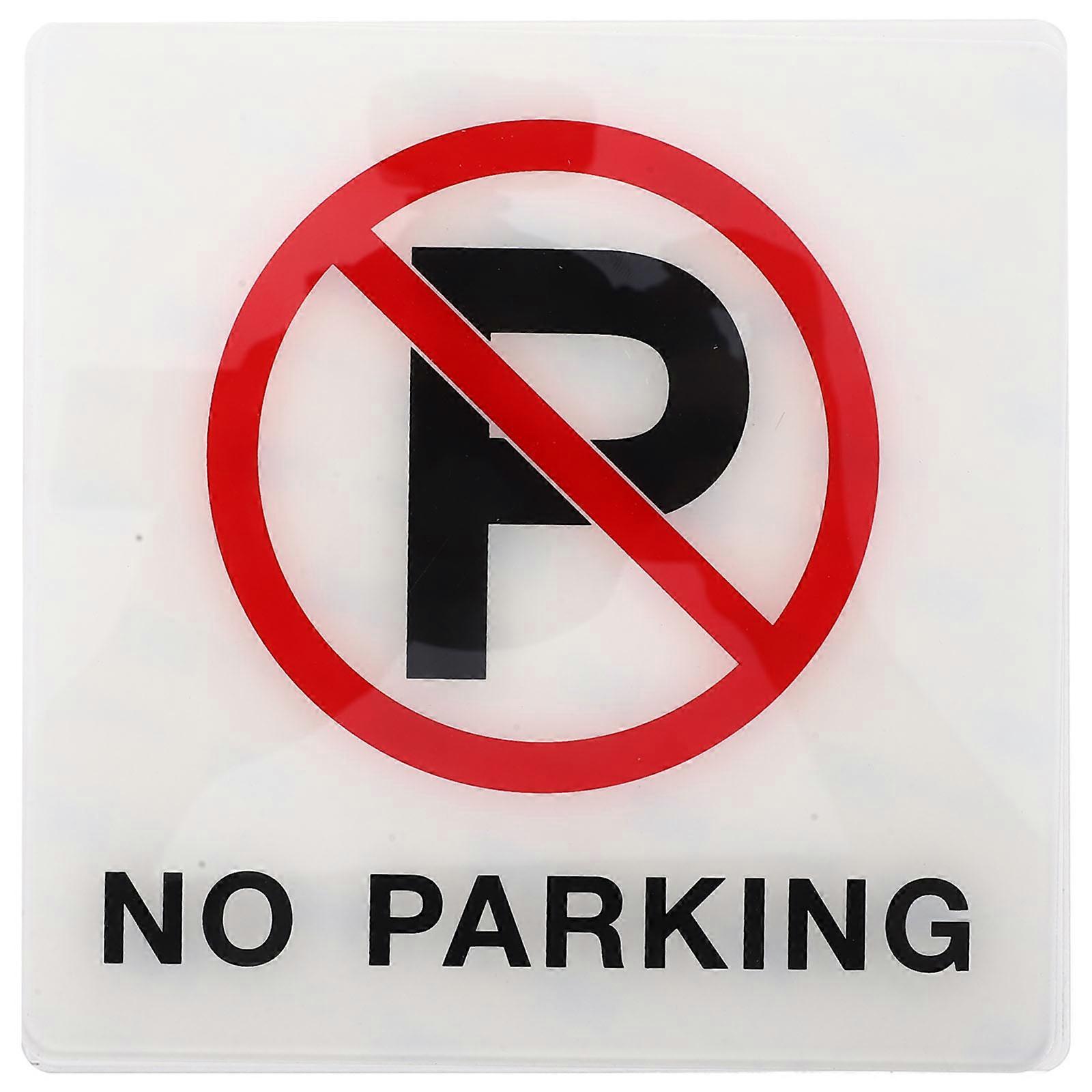 Weather-resistant No Parking Symbol Sign Effective For Private 1Pack