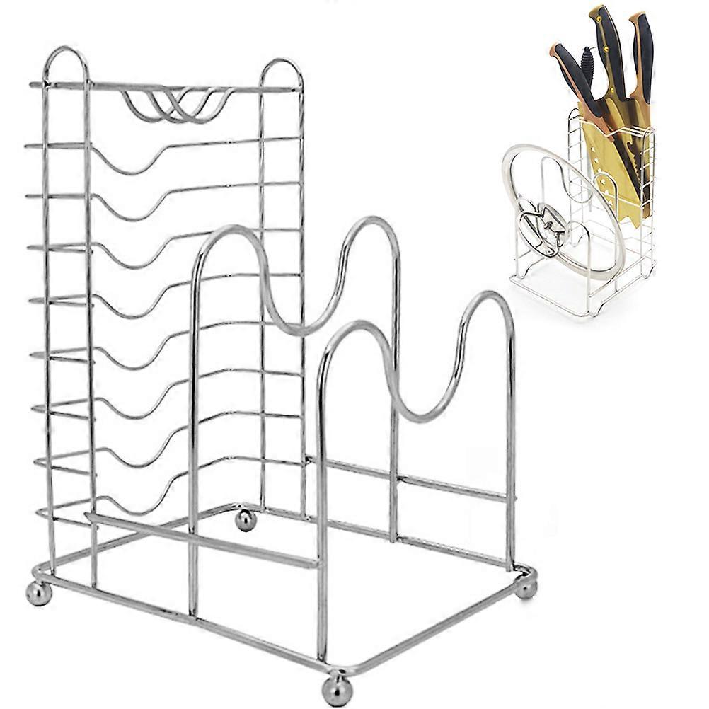 Cookware Rack Stainless Steel Drying Holder for Kitchen Use 2Pcs