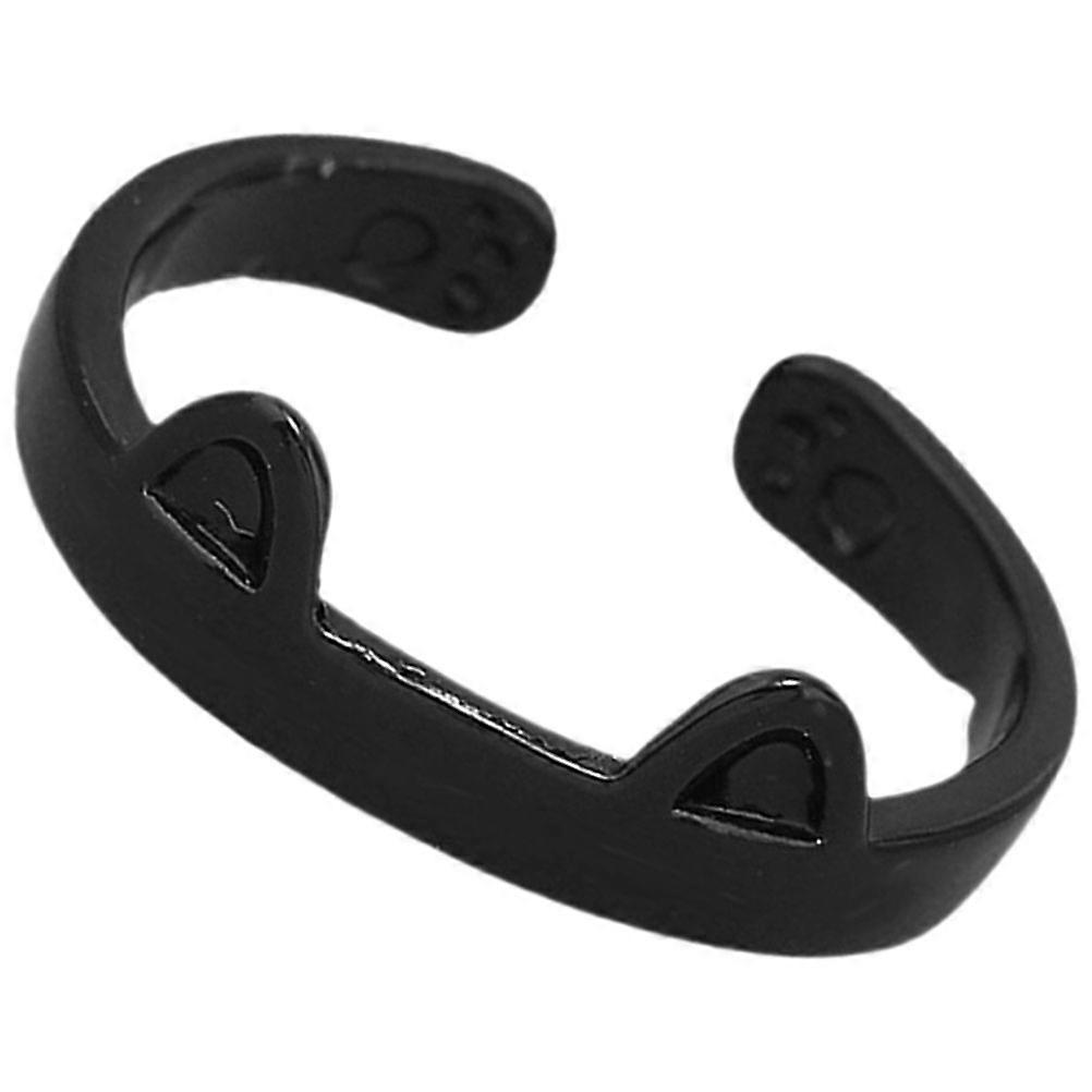 Cat Rings Alloy for Decoration 2Pcs Comfortable Adjustable Ring