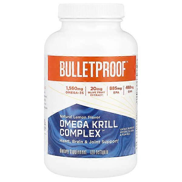 BulletProof, Omega Krill ComplexÃ¢ÂÂ¢, Natural Lemon , 120 Softgels