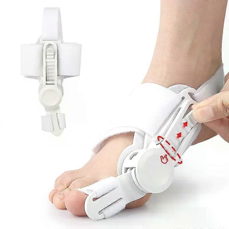 Adjustable Toe Corrector Unisex Bunion Foot Hallux Valgus Braces Rotatable Toe Separator Straightener for Left and Right Foot
