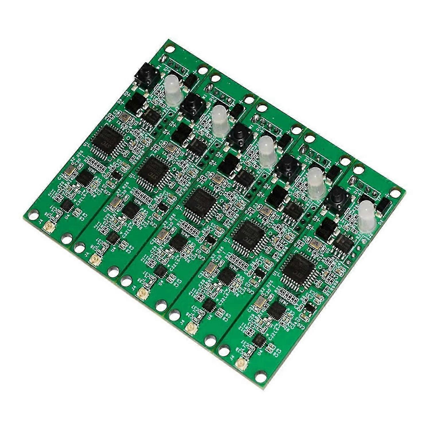 10Pcs 2.4Ghz Wireless DMX 512  mitter Receiver PCB 2 in 1 Module Wireless PCB Board with Antenna