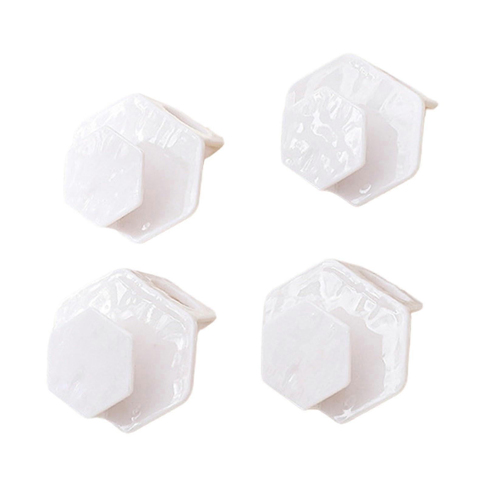 Wardrobe Hanger Connectors White Overlapping Hook Space Saving Clothes Organization System Sturdy Design