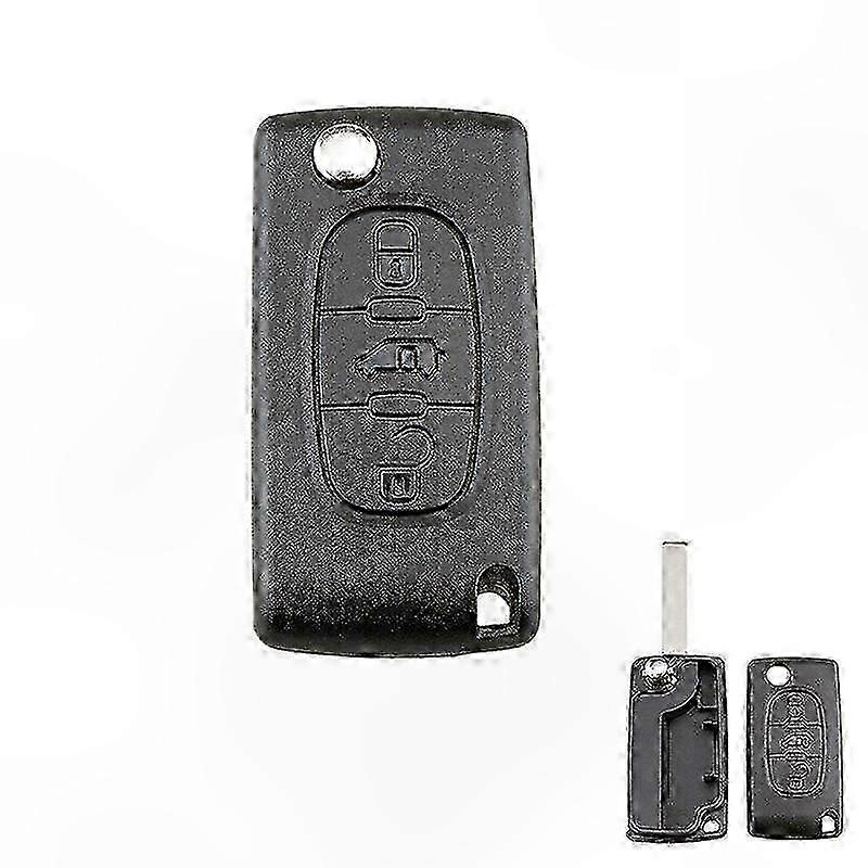 3-Button Remote Key Fob Case for Peugeot Expert &  Dispatch 2006-2016, CE0523 Replacement Shell
