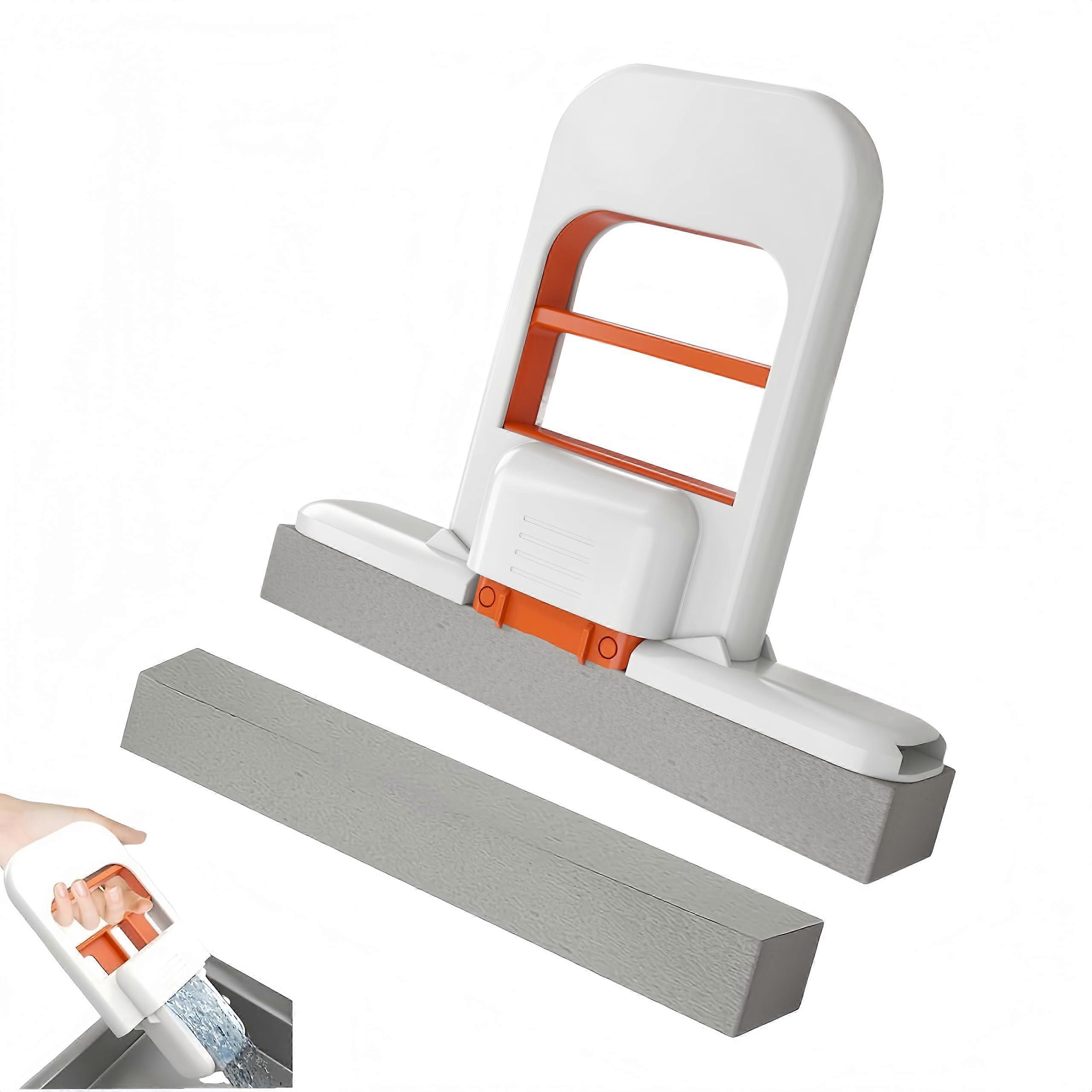 Mini Foldable Desktop Mop Sponge Mop Compact Cleaning Tool For Bathroom Kitchen Glass Tableware Desktop 1 Piece Pack