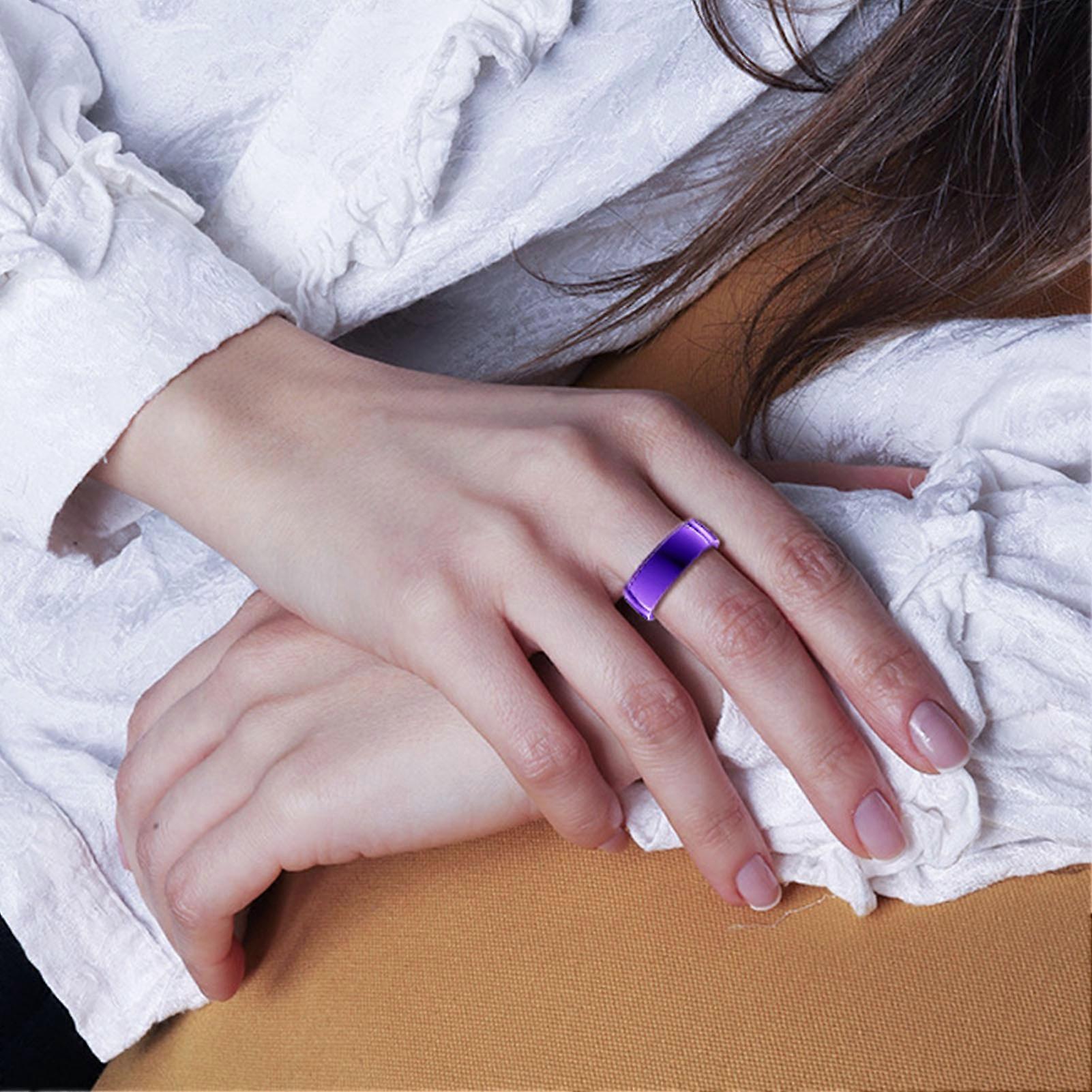 スマートリングヘルストラッカー多機能スマートリング耐水性リモコンジェスチャーコントロール写真リング12サイズ