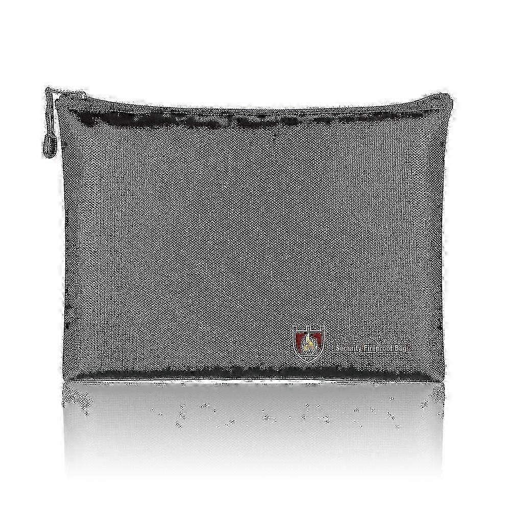 Fireproof and Waterproof Document Bag (27x17cm) - Secure Storage for Valuables