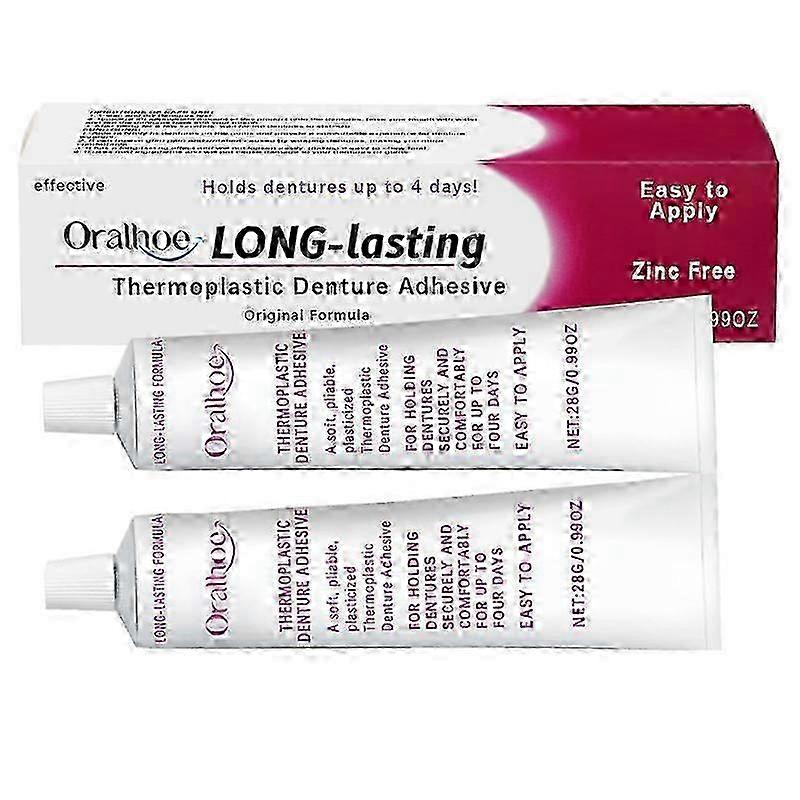 Super Grip Denture-Adhesive Cream Heat-Activated Formulas for Secure Hold for Men Women