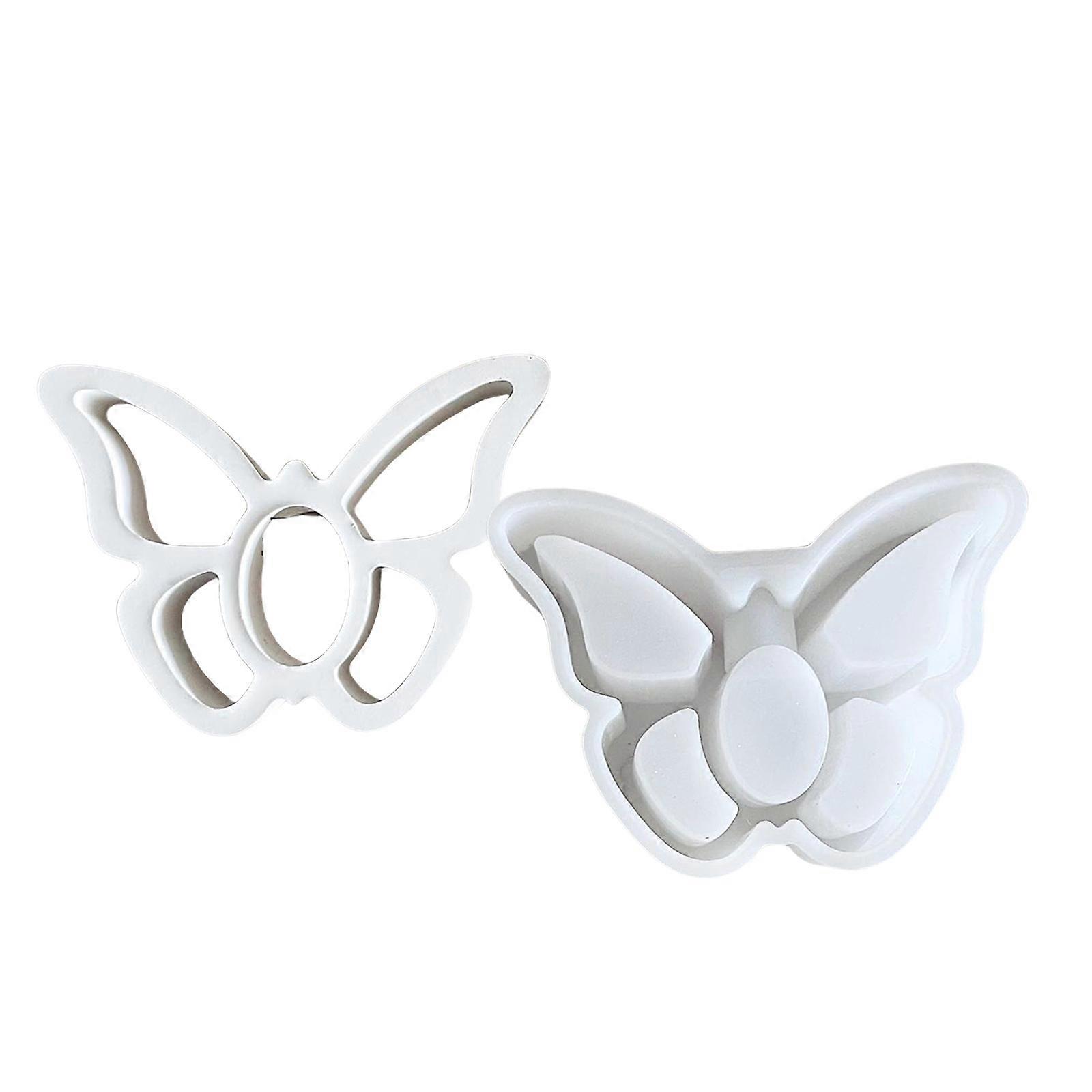 3D Butterfly Silicone Mould for Resin Craft and Candle Making Portable for Handmade Soap and Craft Decorations Multicolor