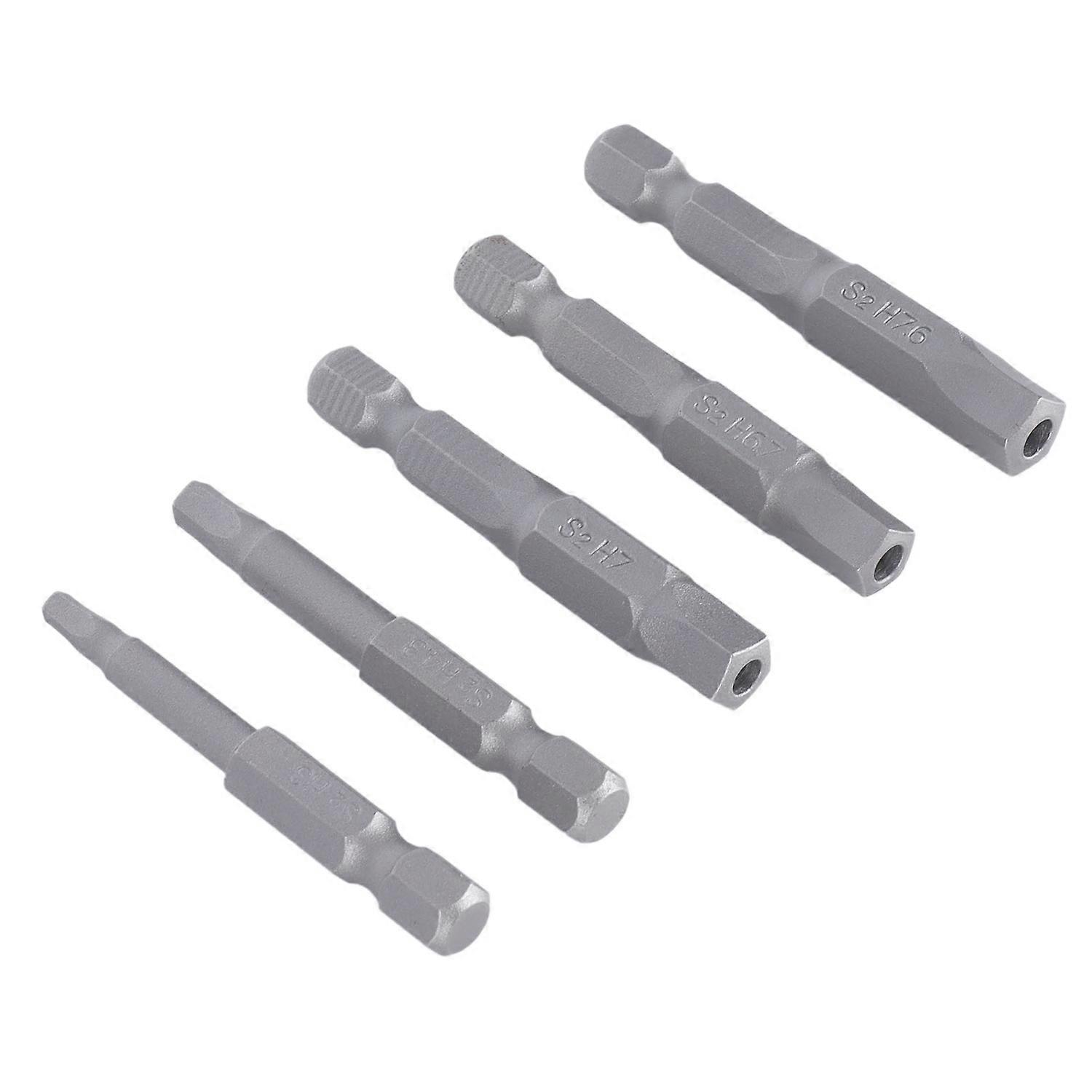 5 Pcs Magnetic Pentagonal Bits Magnetic Wrench Drill Bit Set Durable Head Screwdriver Bit for Screwd