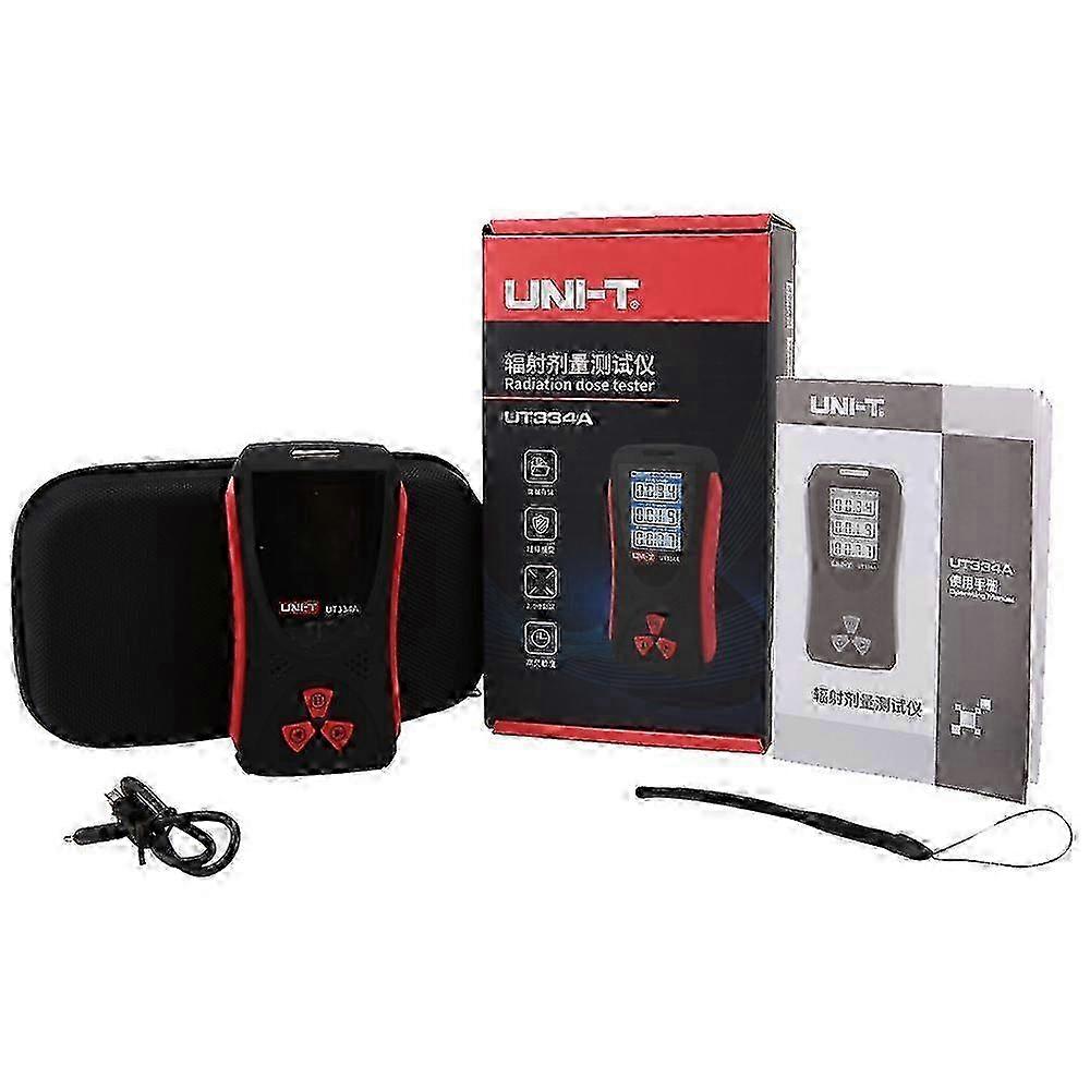 UNI-T Radiation Detector UT334A Electromagnetic Geiger Counter X Ray Electric Field rTester Excessive Radiation Alarm Meter