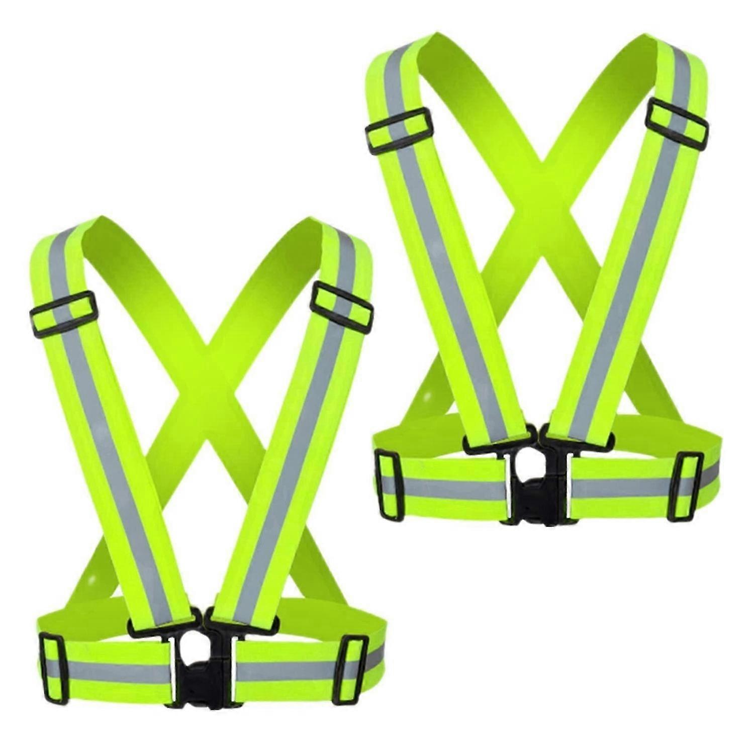 2 Packs Reflective Running Vest for Night