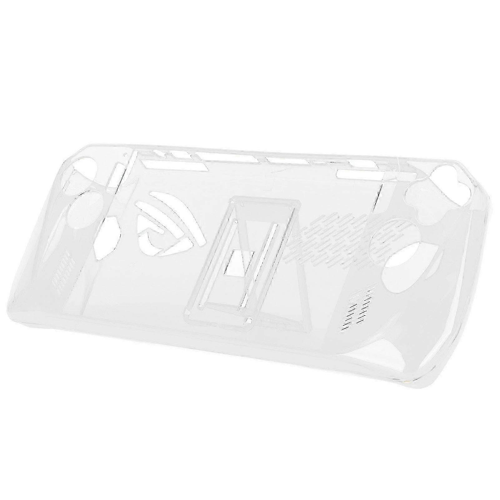 Game Console Clear Case Shockproof Prevent Slip TPU Protective Cover with Bracket for ASUS ROG Ally Handheld 2023 Transparent A-B 2025