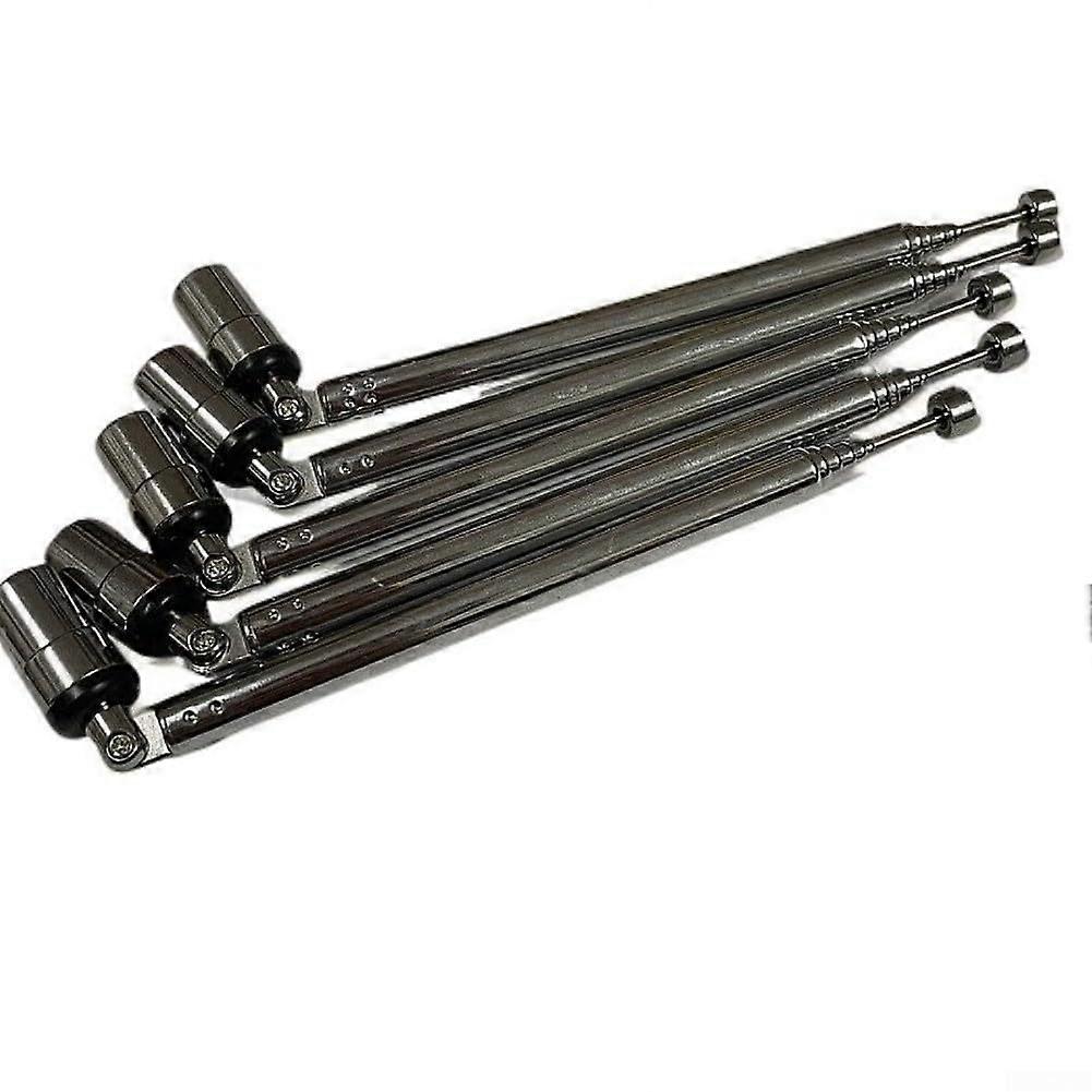 5Piece Telescopic Antennas For Digital TV And Radio, Aluminum, 10Inch, Enhanced Signal Strength And Reception Range