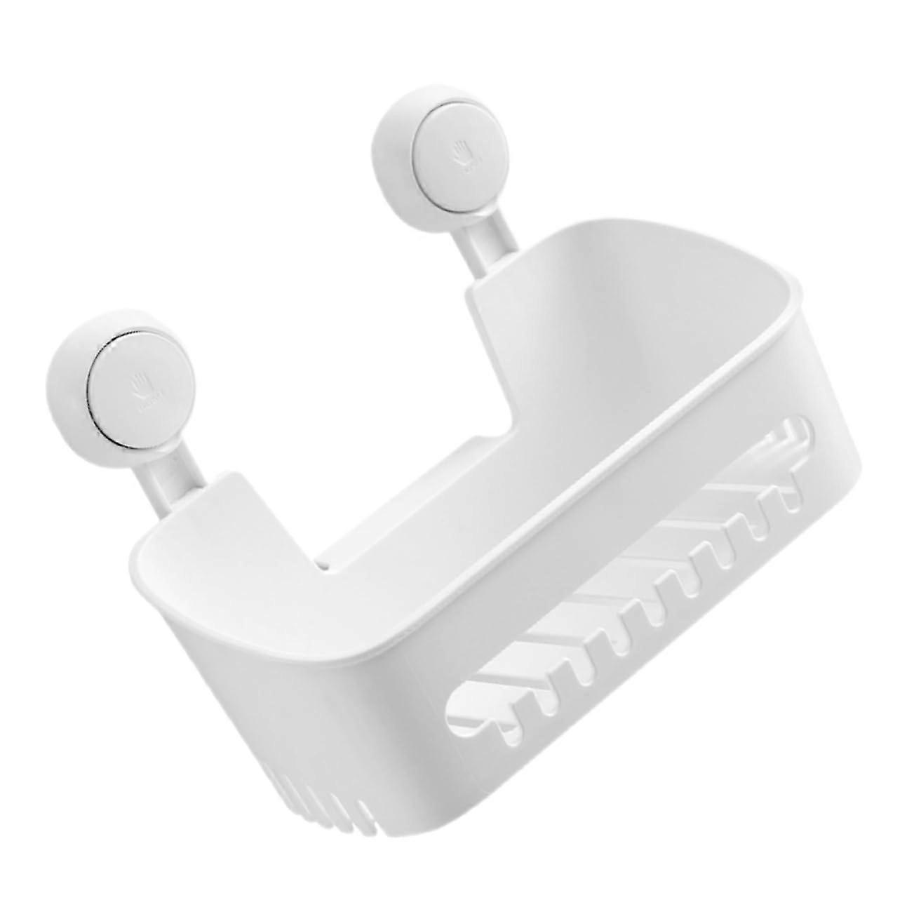 Shower Storage Rack Suction Cup WallMounted ABS Material Large Capacity Bathroom Organizer Easy Install