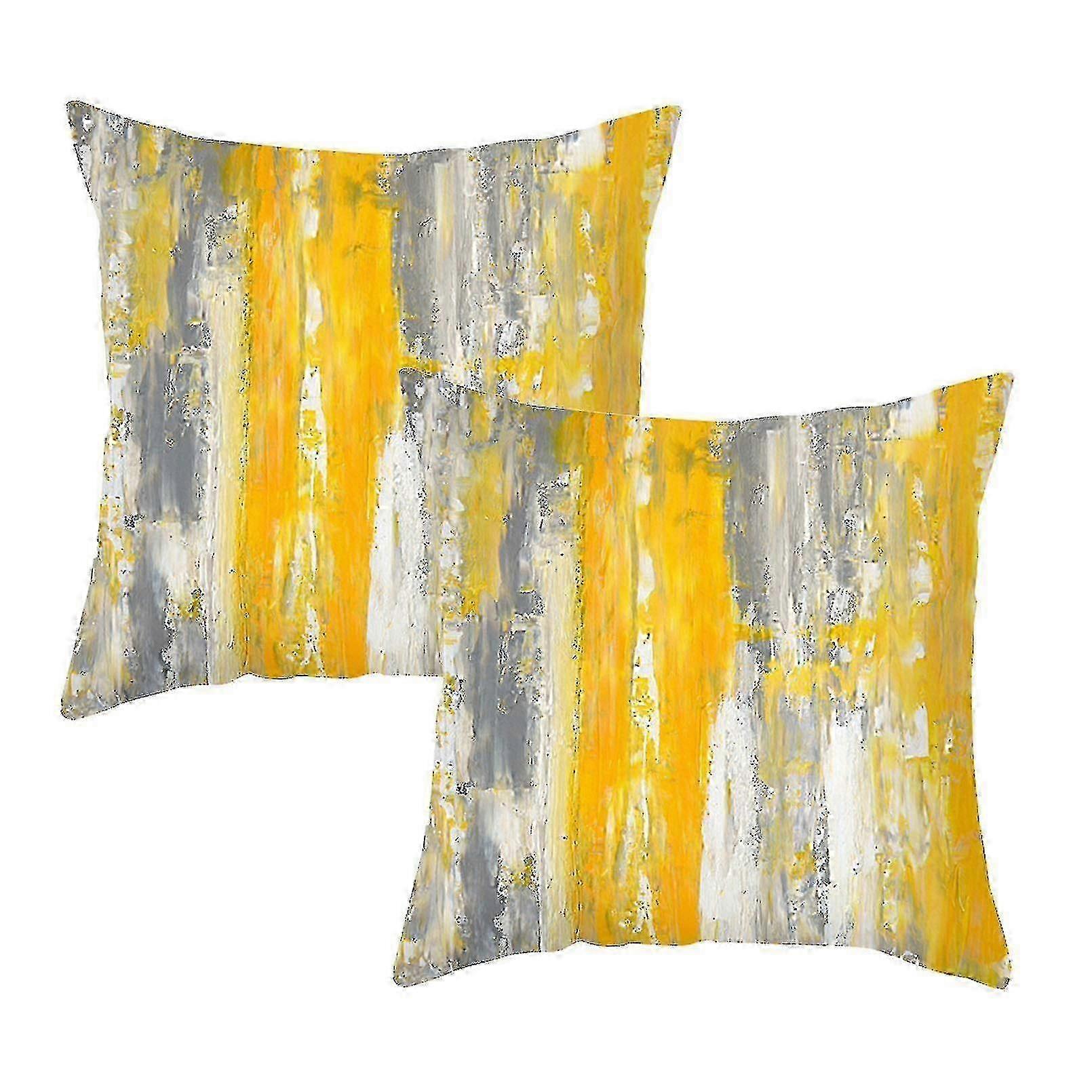 Pillowcases Set Of 2 Abstract Style For Living Room Couch