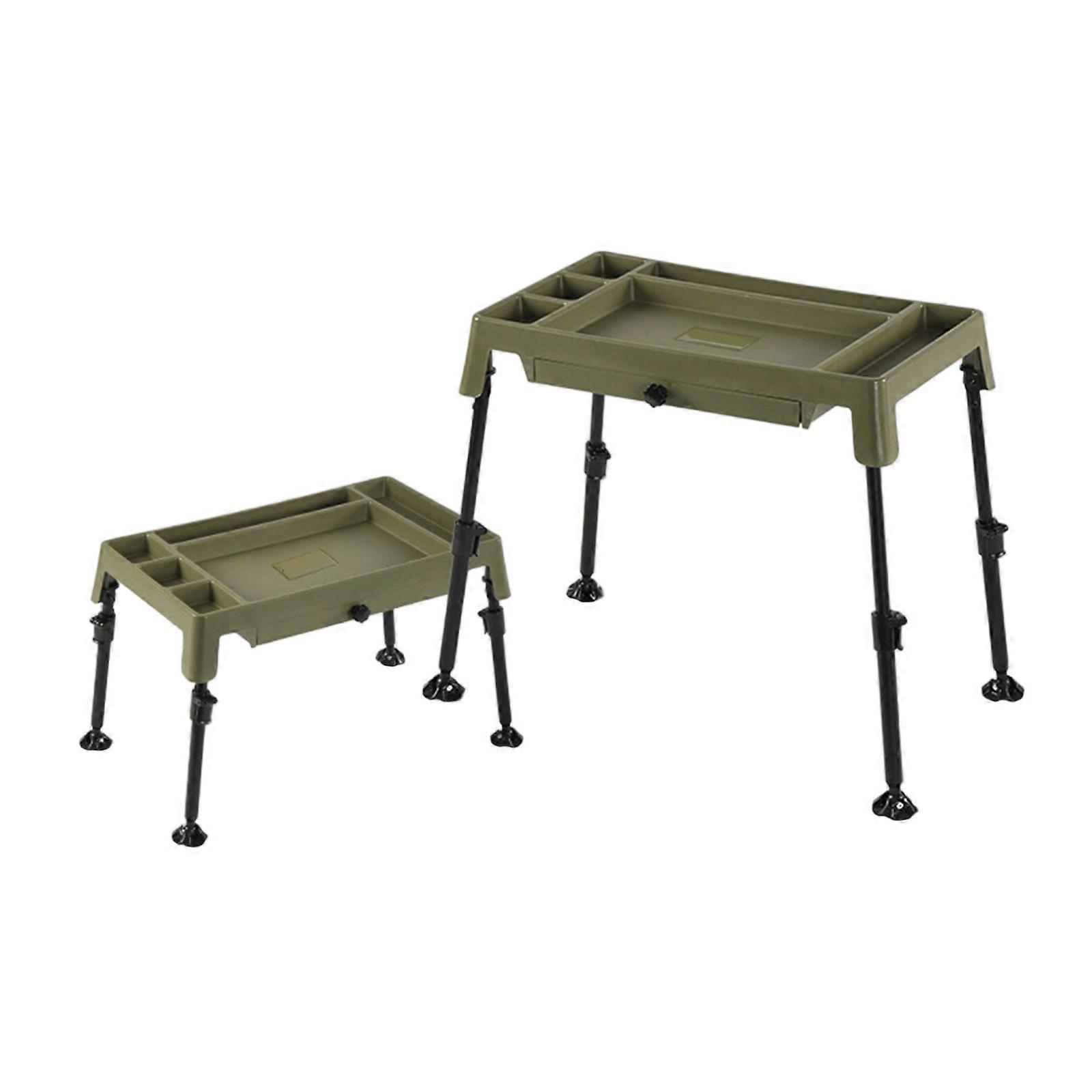 Rustproof Camping Aluminum Table With Thickened Portables Compacts Table for Fishing Picnics and Hiking Multicolor