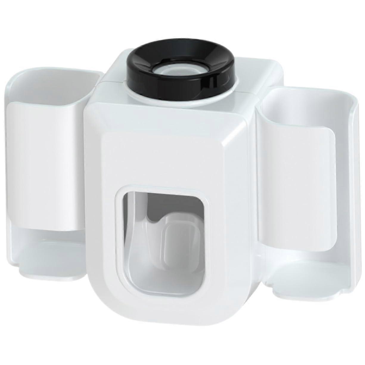 Wall Mounted Toothpaste Dispenser with Automatic Squeezer for Bathroom Storage and Easy Install