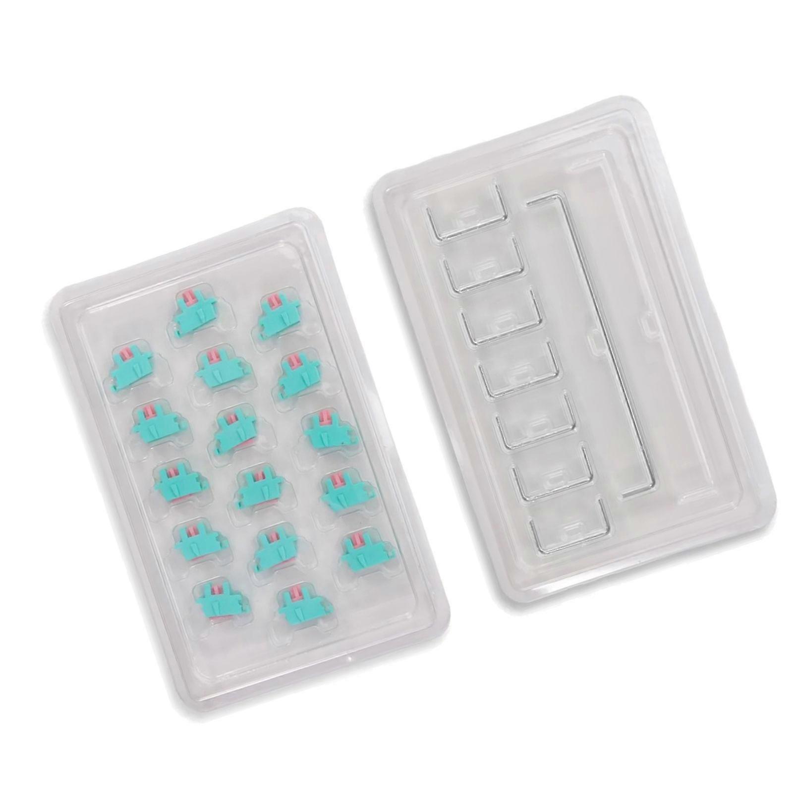 Noise Reducing POM Stabilizers Set for Customs Keyboards Stainless Steel Reinforced Structure Toolless Assembly  B