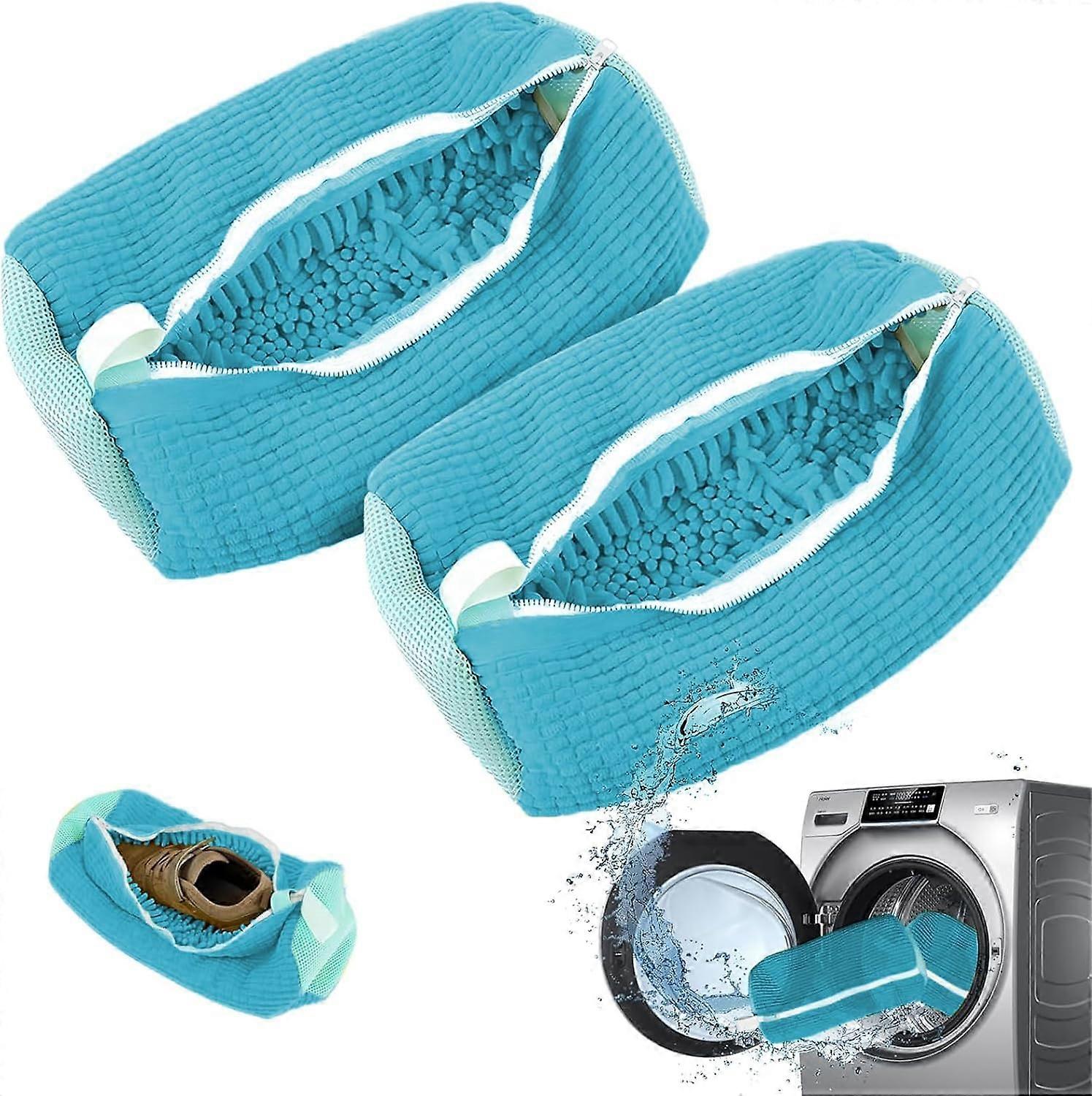 Shoe washing machine bag neaker Cleaning shoe dryer Laundry shoe bag ，Reusable,Shoe washing bag for washing machine and dryer (Yellow 2PCS)