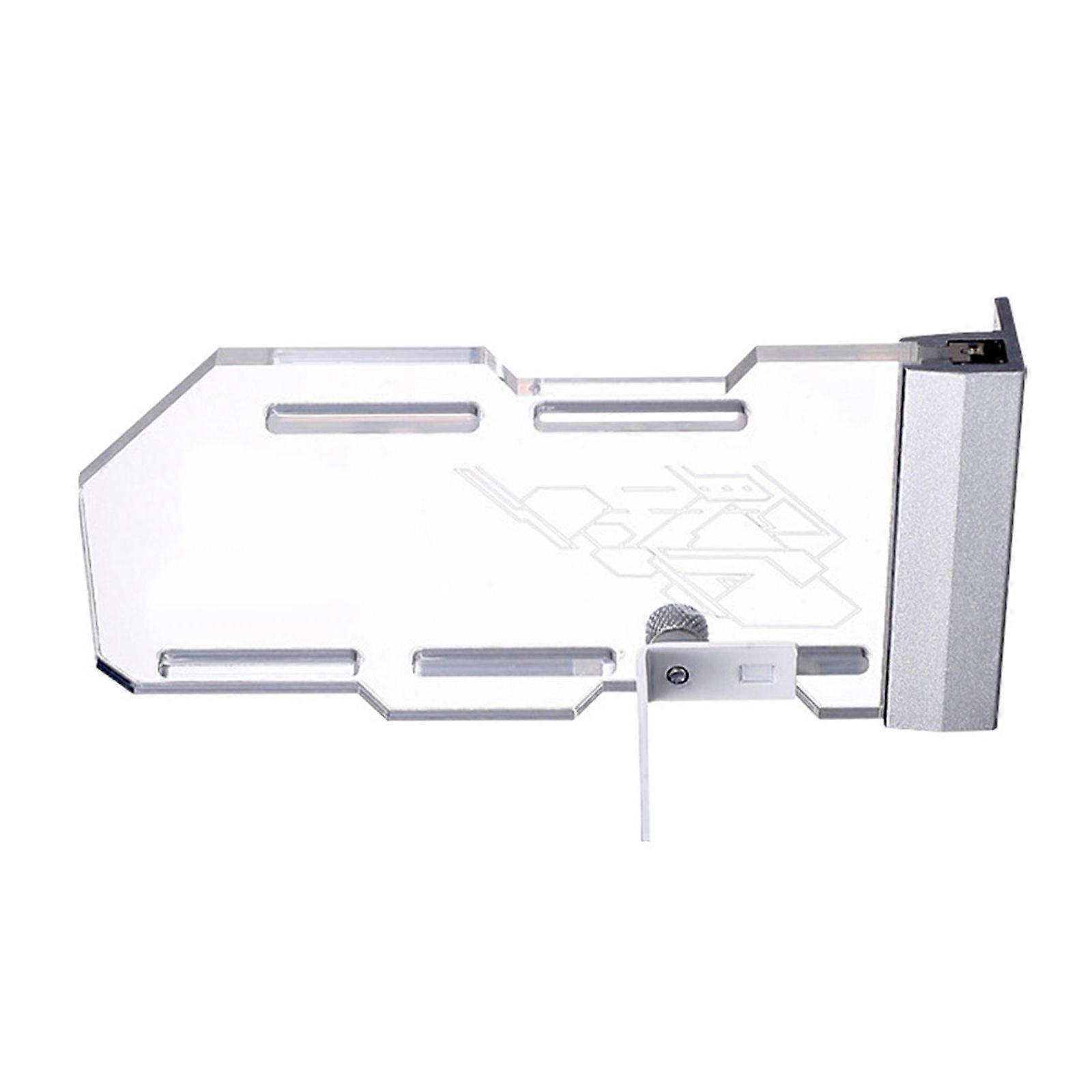 Modern Acrylic Video Card Stabilizers with Multiple Hole Adjustment and Chromas Syncs for Desktop PC Case  Silver