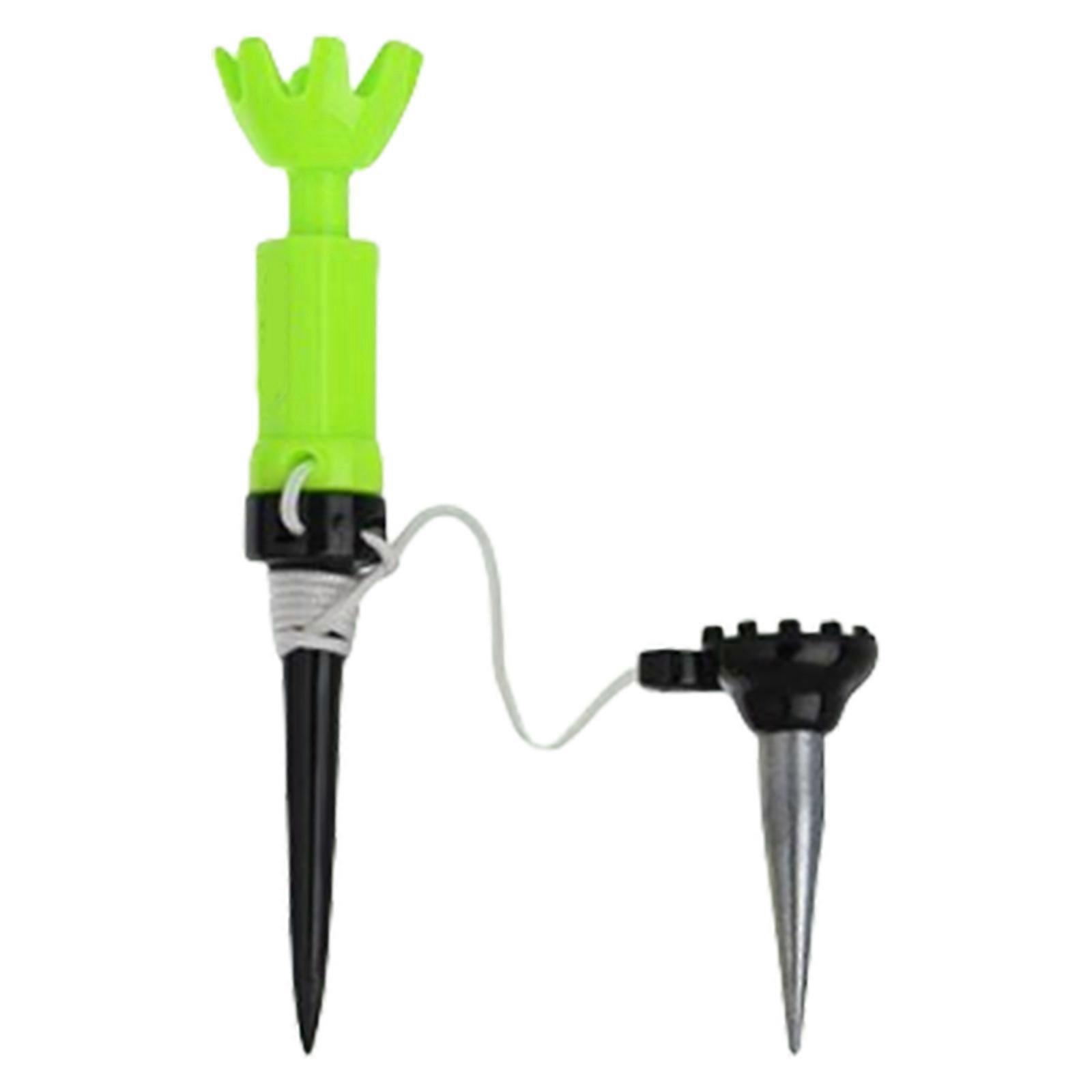 Magnetic Golf Ball Tees Adjustable Height Plastic Construction Training Equipment Suitable for Men Women Coaches  Green