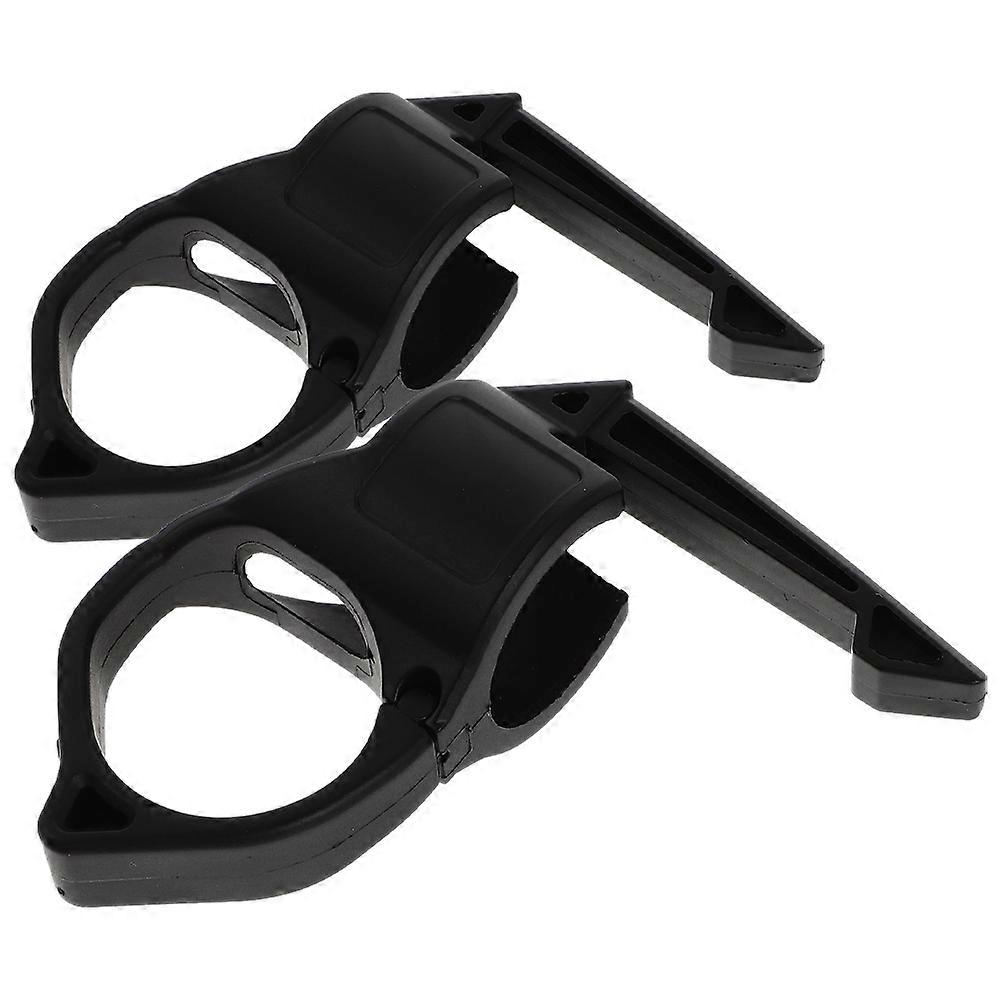 Flashlight Ring Holder Nylon Durable for Outdoor Use 10Pcs Black