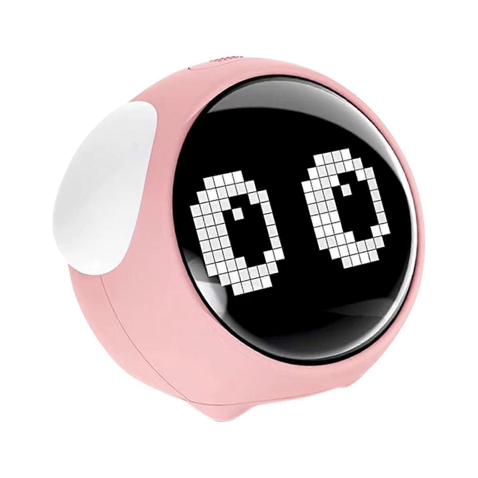 Poaug Kids Smart Alarm Clock with Dual Alarm, Adjustable Brightness, Night Light, Voice Activated & Temperature Detection, Compatible with Home