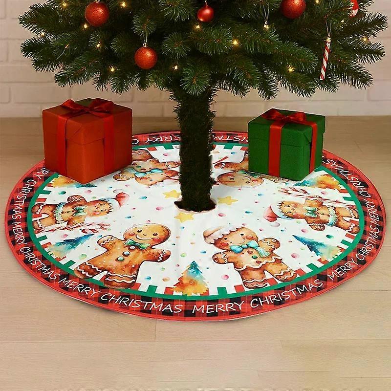 Karácsonyfa szoknya, vidám karácsonyi partidekoráció, piros karácsonyfa díszek, padlódekoráció, Navidad Natal újévi ajándék