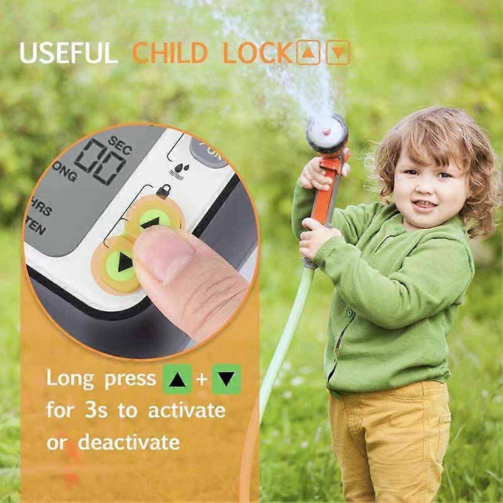 Automatic IRRIG System Garden Water Timer with Rain Sensor 3 Timing Programs Waterproof Irrigation Controller EU Type