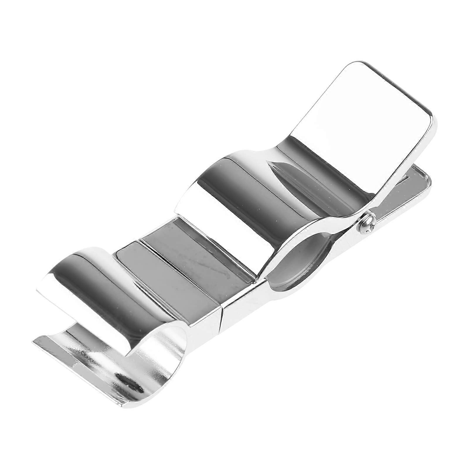 Adjustable ClipOn Shower Head Holder Clamp, 45° Rotating Bracket for Handheld Shower