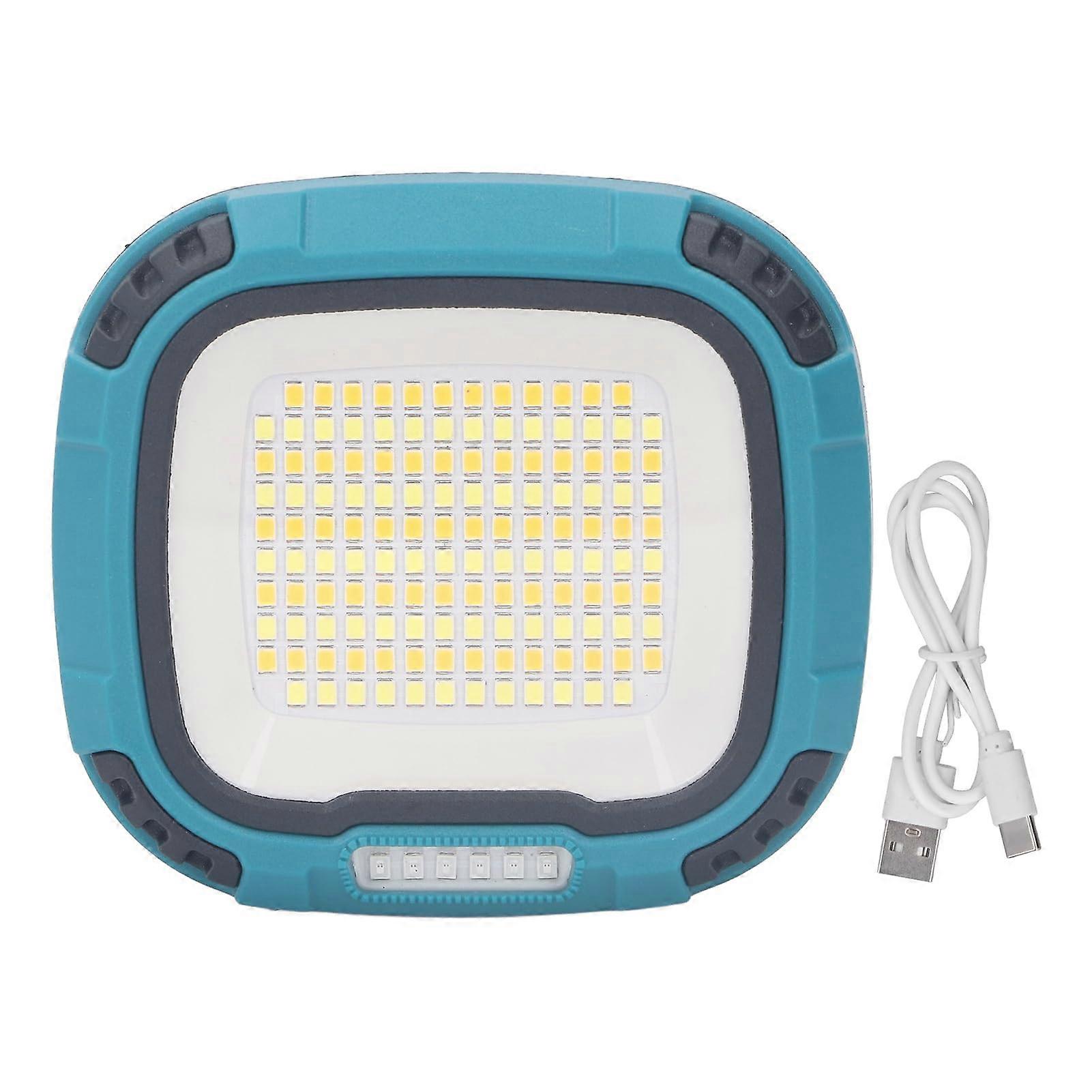 Rechargeable LED Work Light with Power Bank, 3 Color Modes, Waterproof, Emergency Red Light