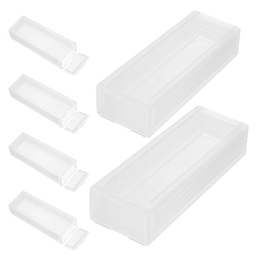 Transparent Plastic Microscope for Laboratory Storage 18Pcs Holder