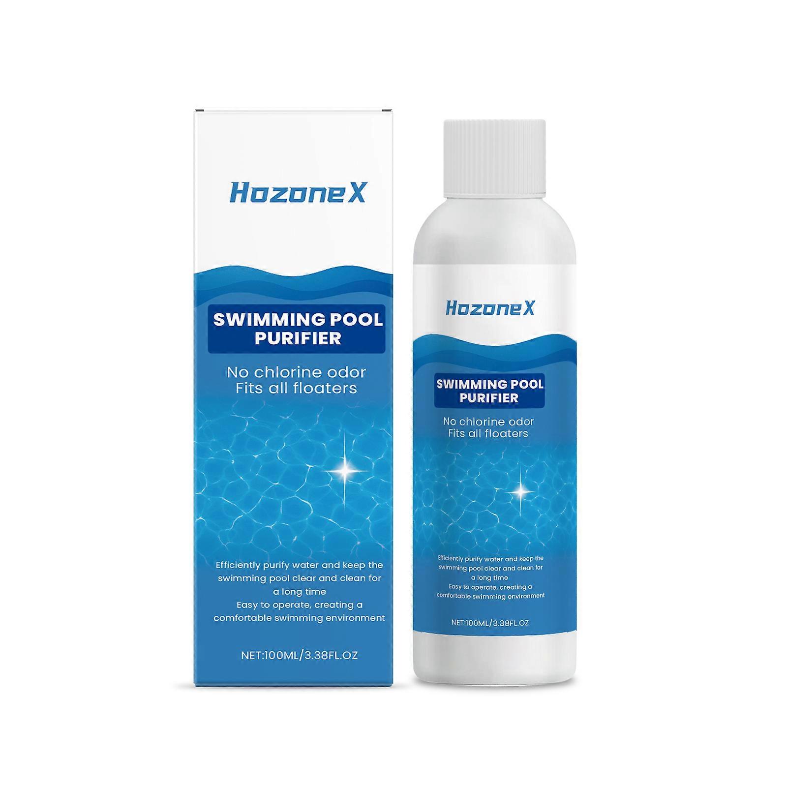 Pool purification solution: Clears pool water, odorless, quickly dissolves dirt, and provides excellent cleaning.