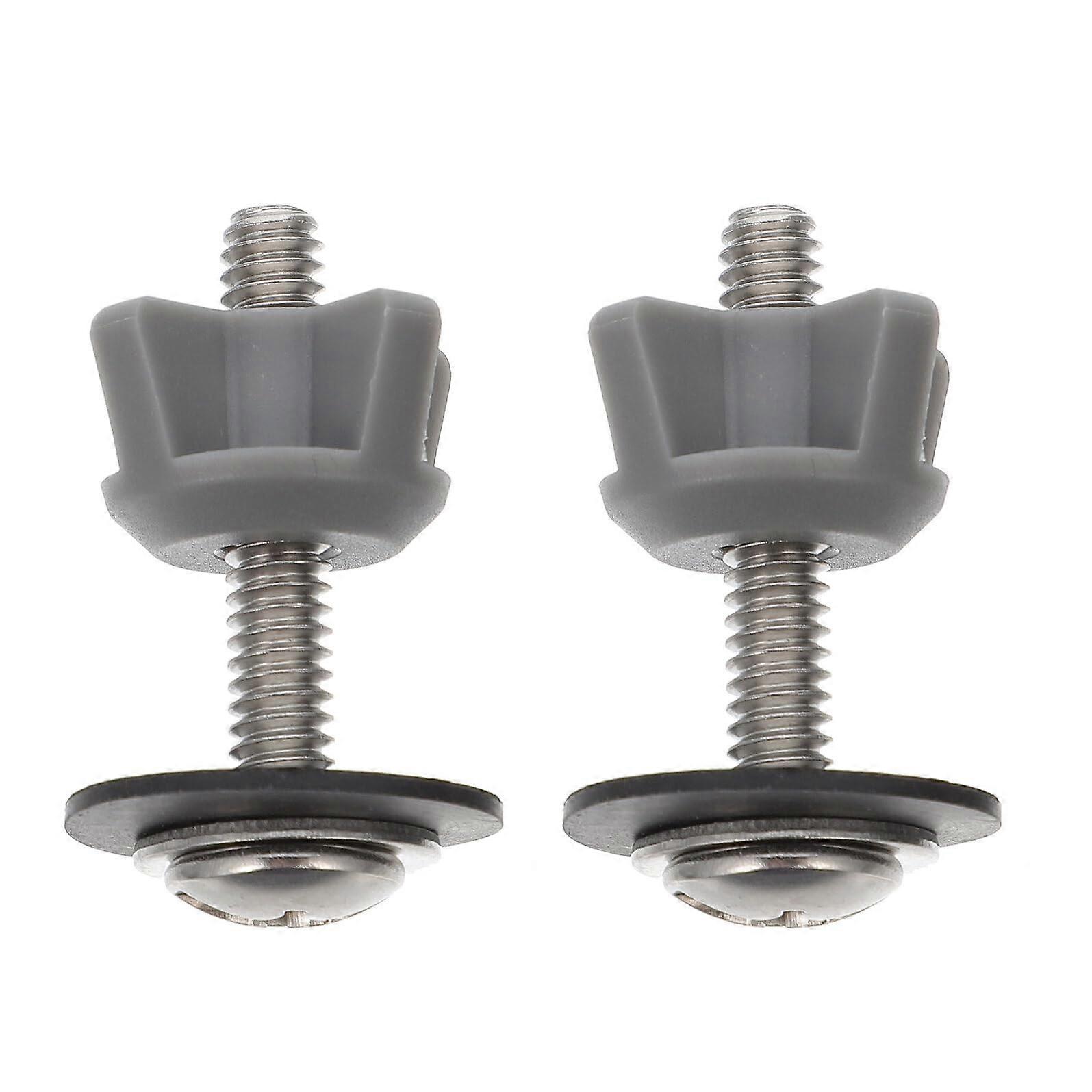 2 Pack Toilet Seat Screws and Bolts ABS Iron Hardware for Secure Mounting and Easy Replacement