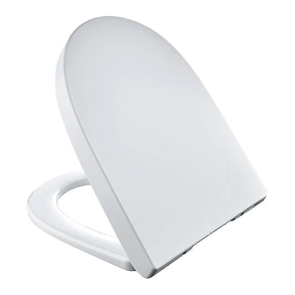 Elongated White Toilet Seat with QuietClose, QuickRelease Hinges and GripTight Bumpers