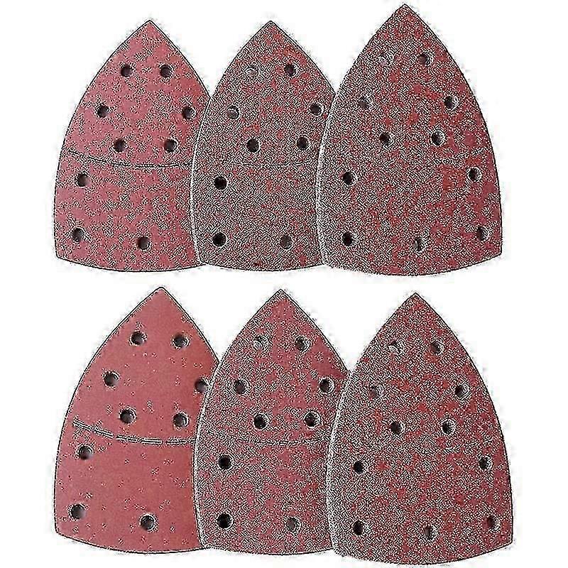 10pc Triangular Sandpaper (40-2000 Grits) for Multi Sander & for Bosch Psm 160a Detail Palm Mouse Sander