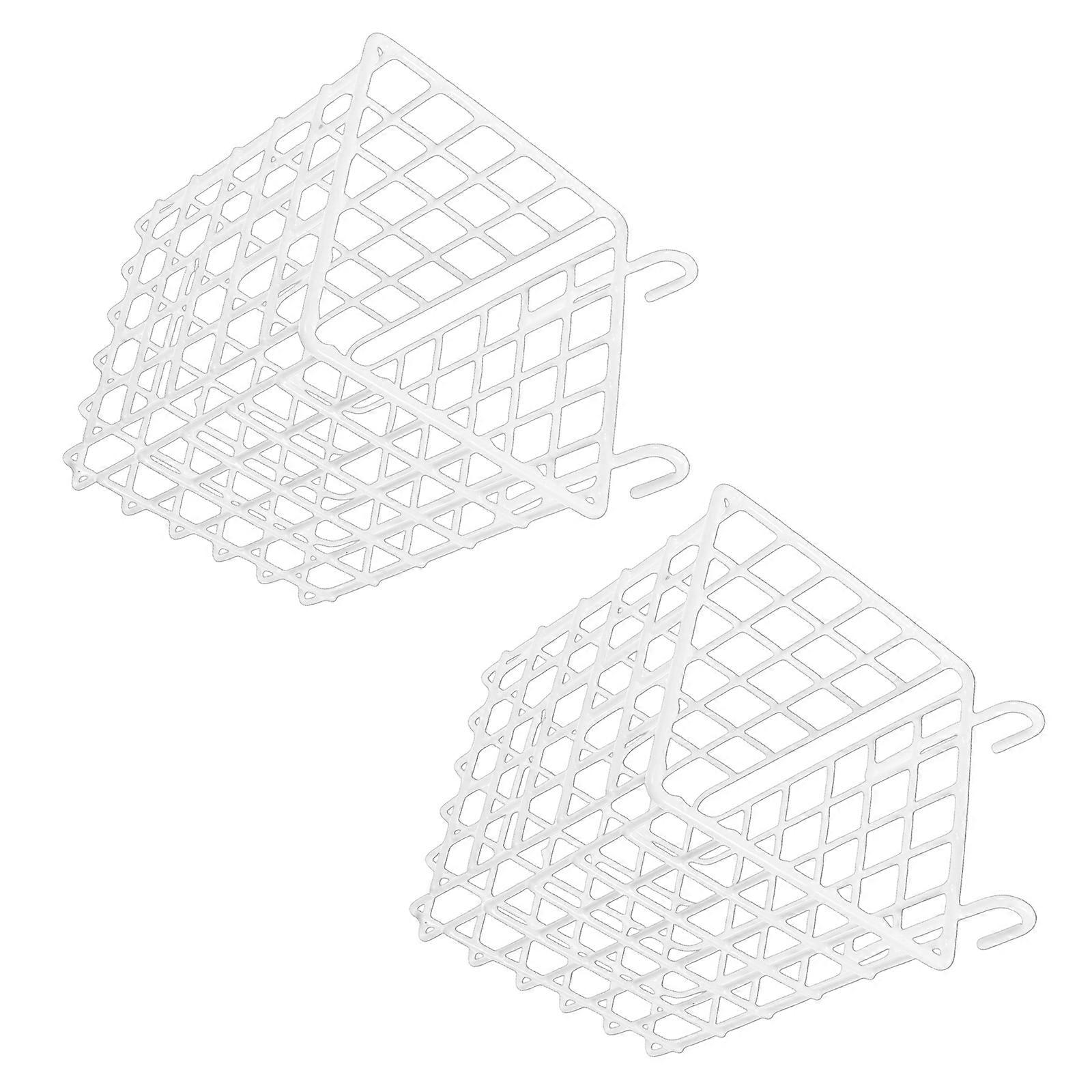 Pack of 2 Versatile Wire Baskets With Double Hook for Laundry or Plant Display Use Storage Container  S