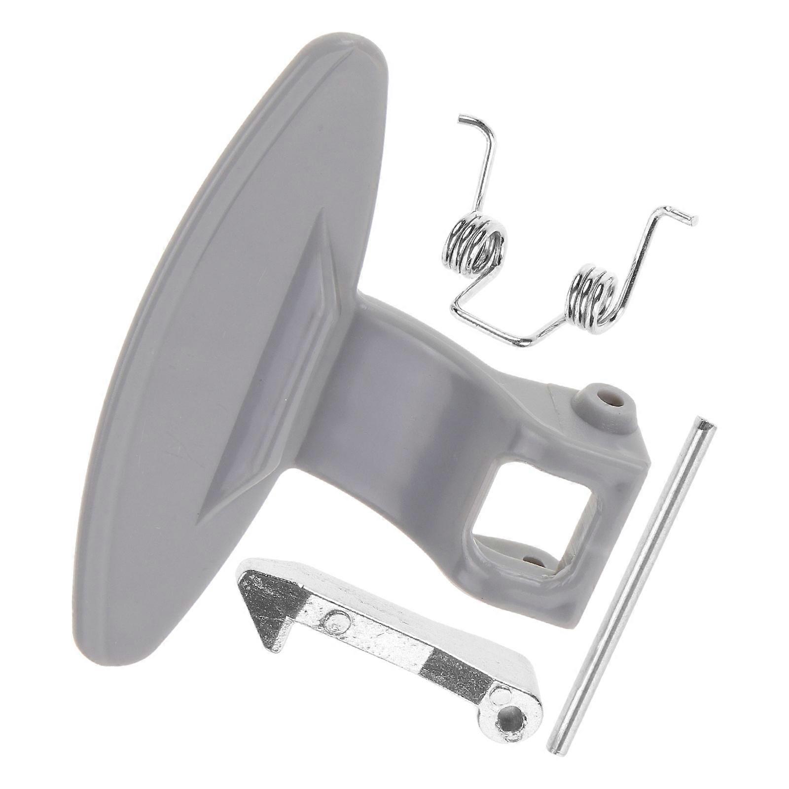 Silver Washing Machine Door Lock Handle Replacement for 1Set Metal Part