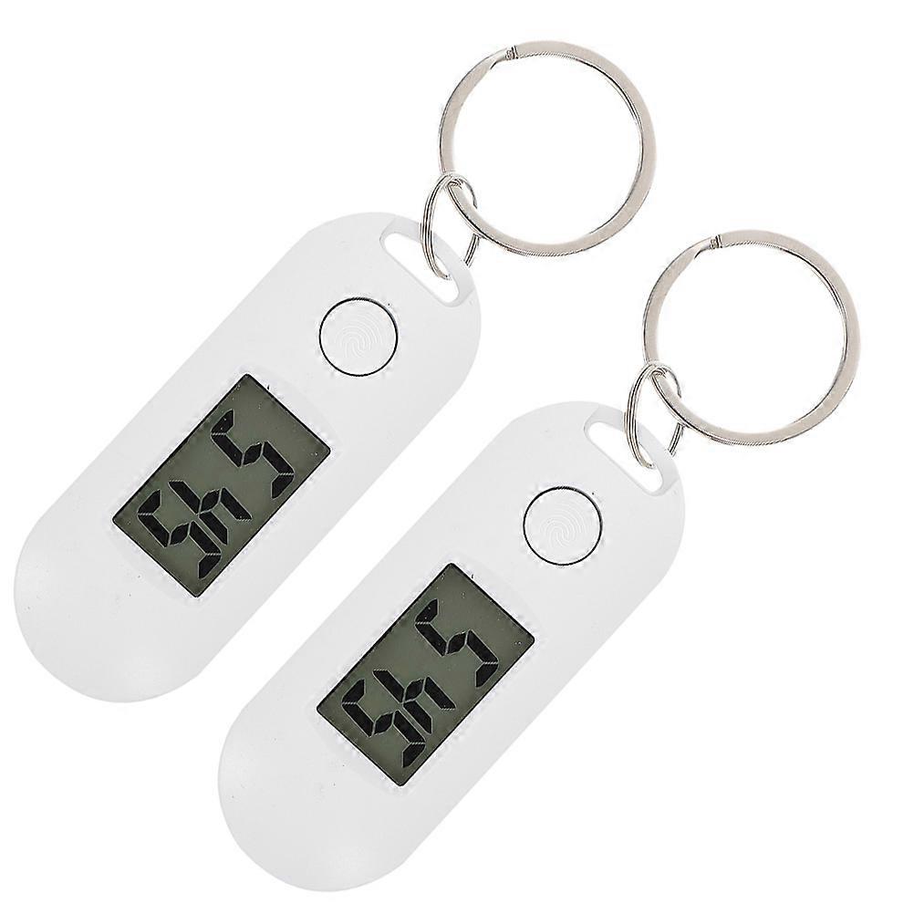 Students Keychain Digital Watch for School Use 2Pcs Portable Silent