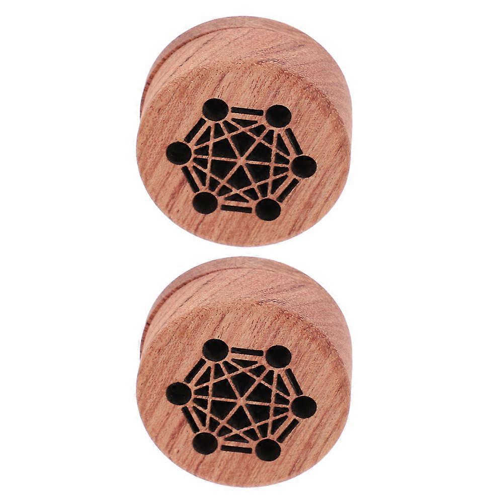 Car Diffuser Wood Essential Oil Diffuser Clip with 2Pcs for Aromatherapy Use