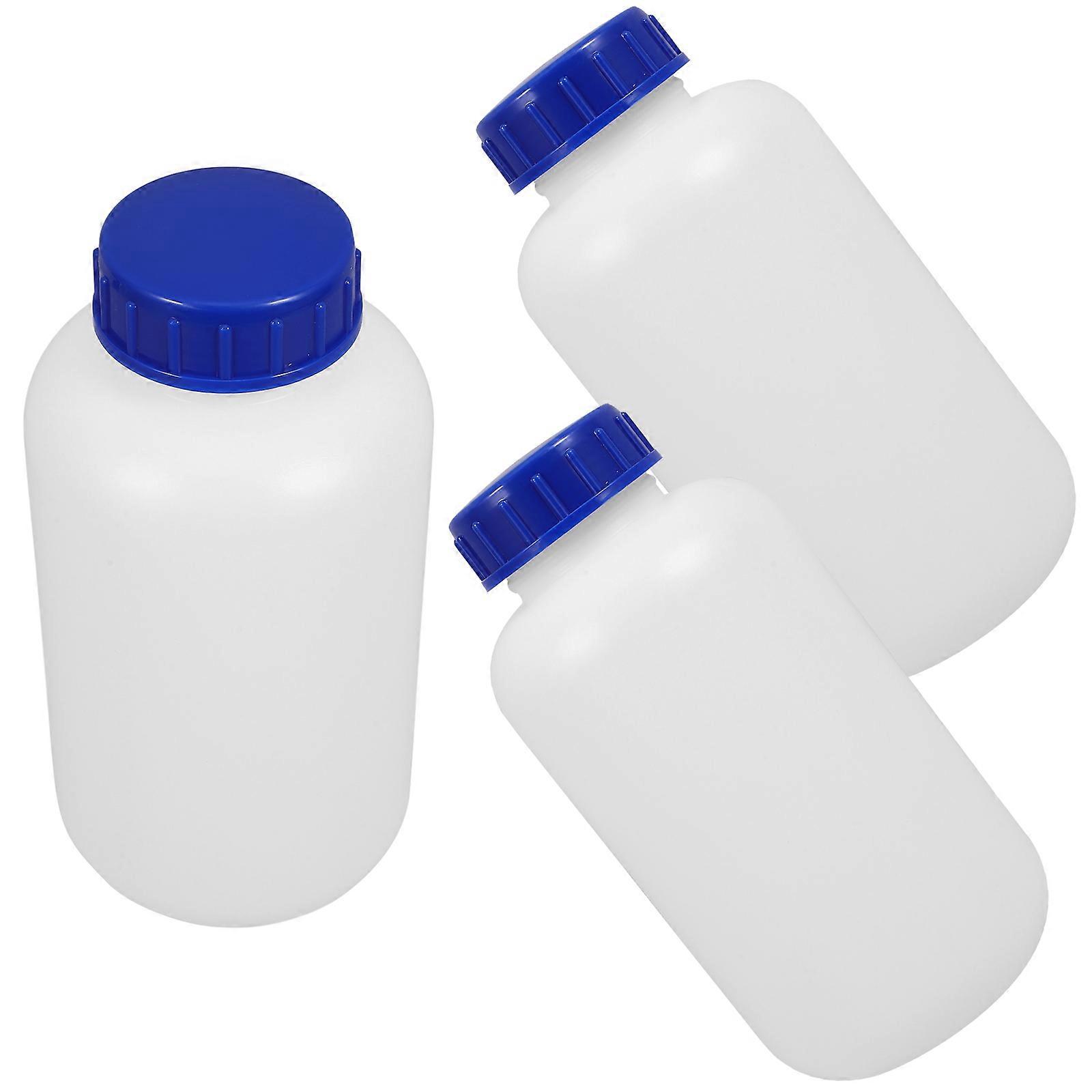 Storage Bottles Reagent Bottles for Laboratory Samples 3Pcs Refillable