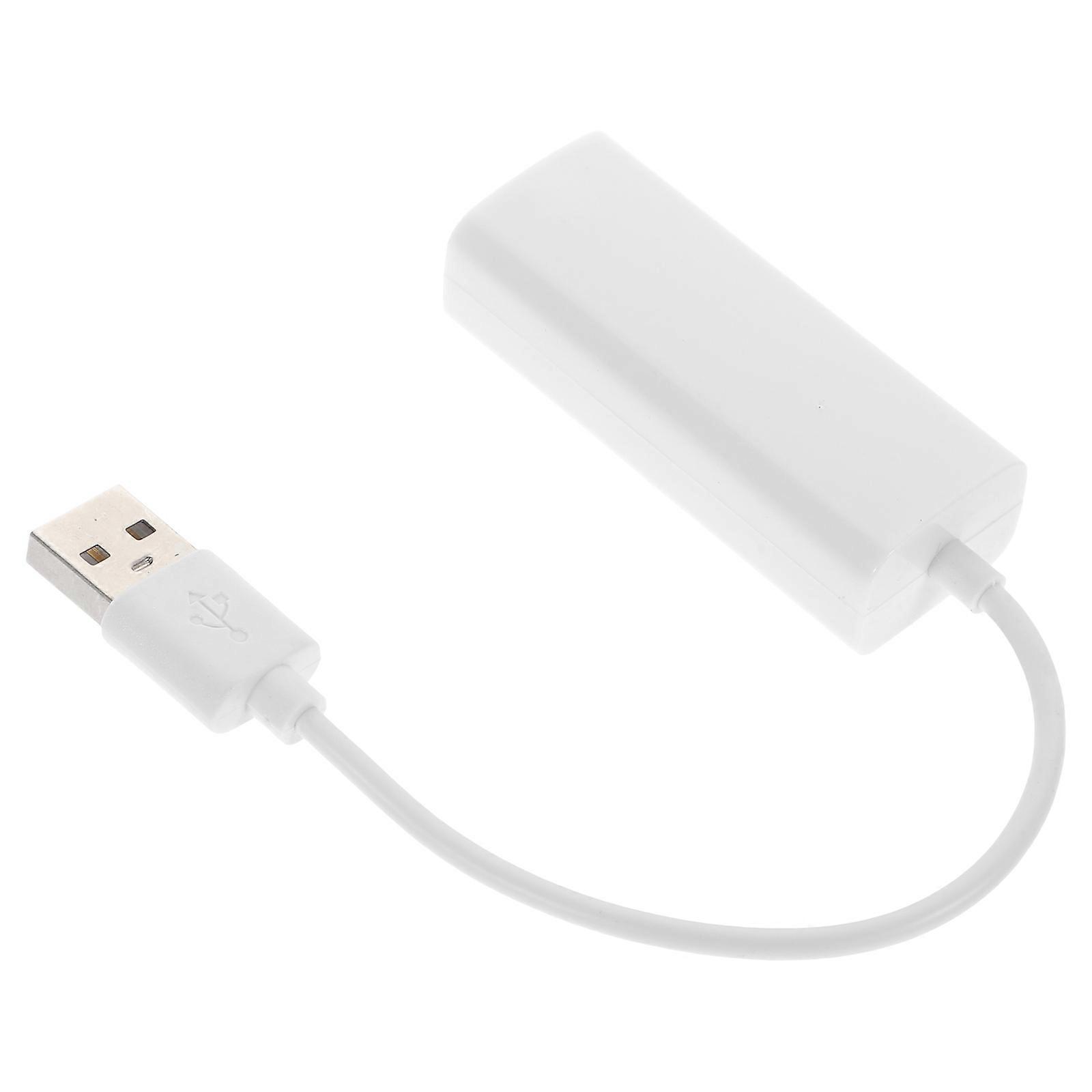 Lan Adapter USB Ethernet Adapter for Network Connecting 2Pcs White